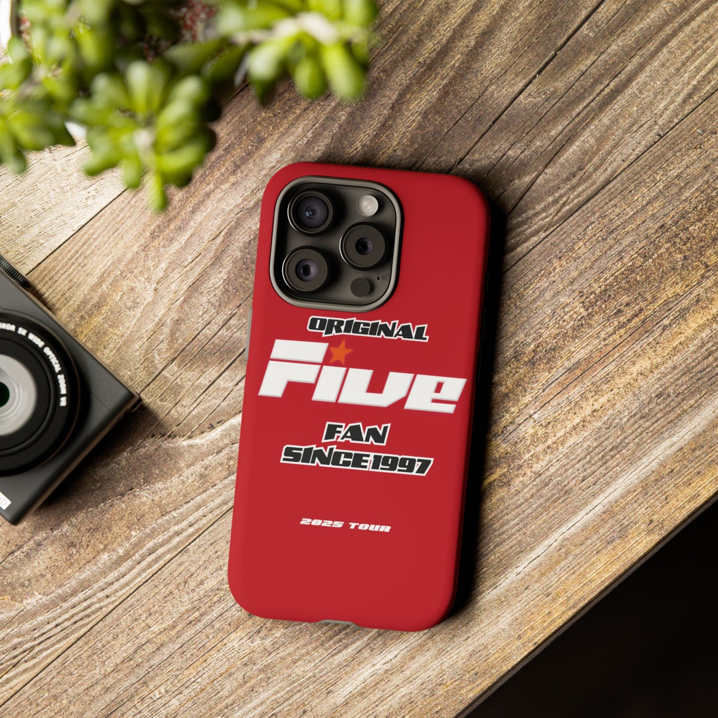Original Five Fan Tough Case - 2025 Tour Edition unofficial Five boyband 5ive merchandise