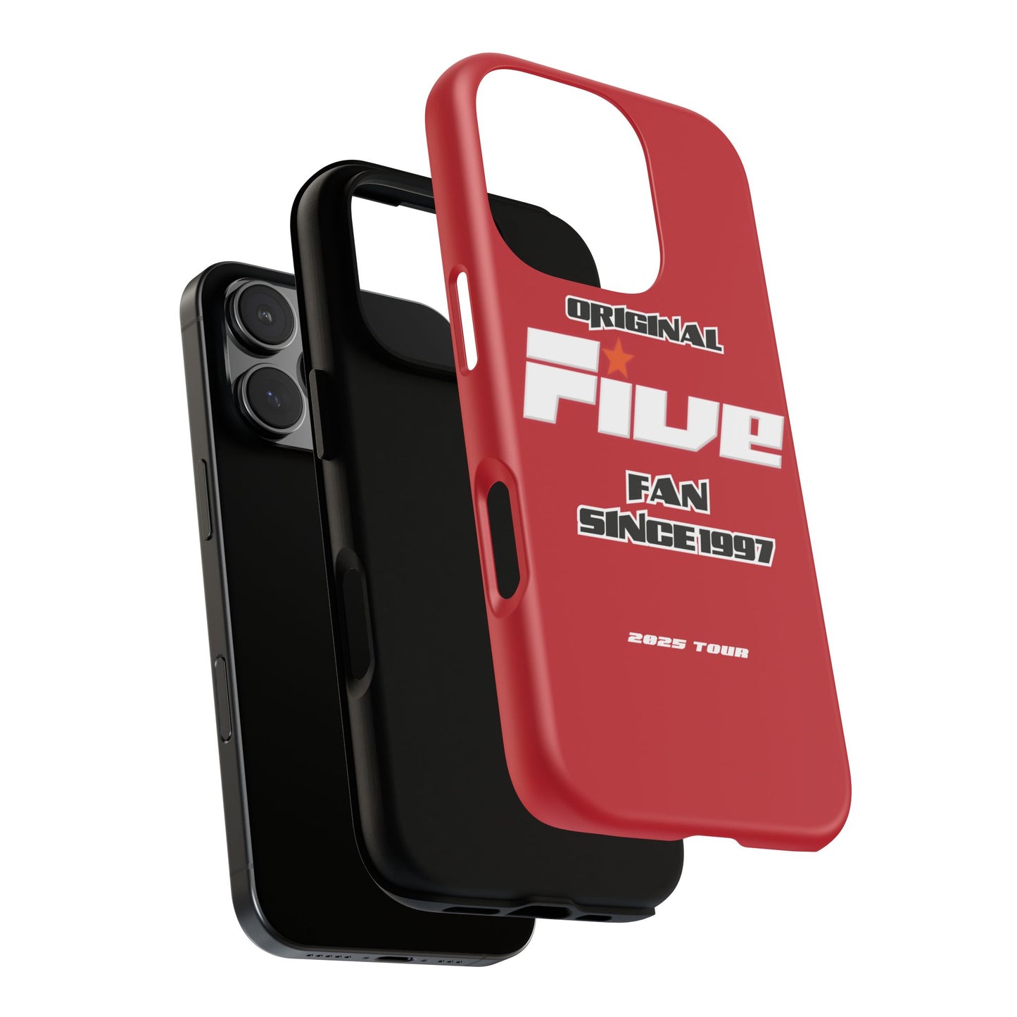 Original Five Fan Tough Case - 2025 Tour Edition unofficial Five boyband 5ive merchandise