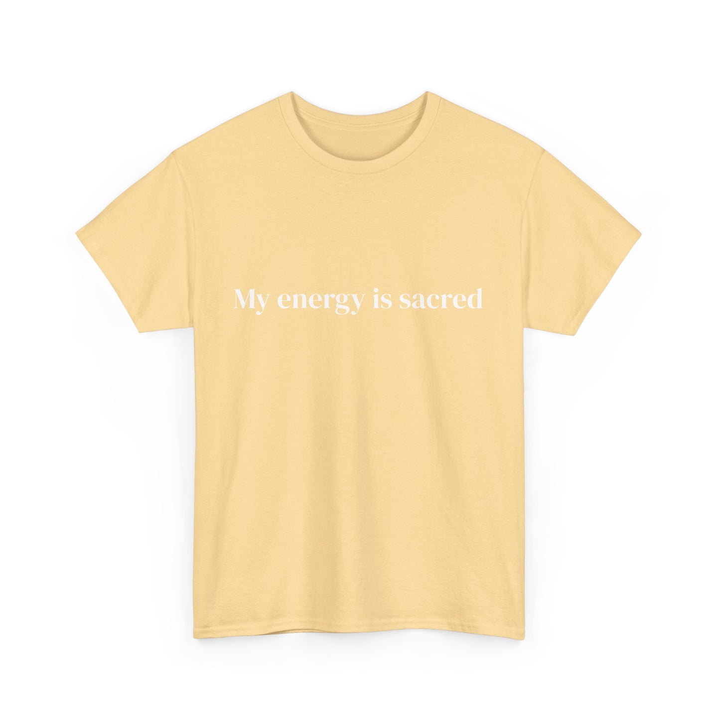 My energy is sacred, Affirmations Tee tshirt, Motivational Quote Tee, Everyday Casual Shirt, Spiritual, mindful living empowerment t-shirt