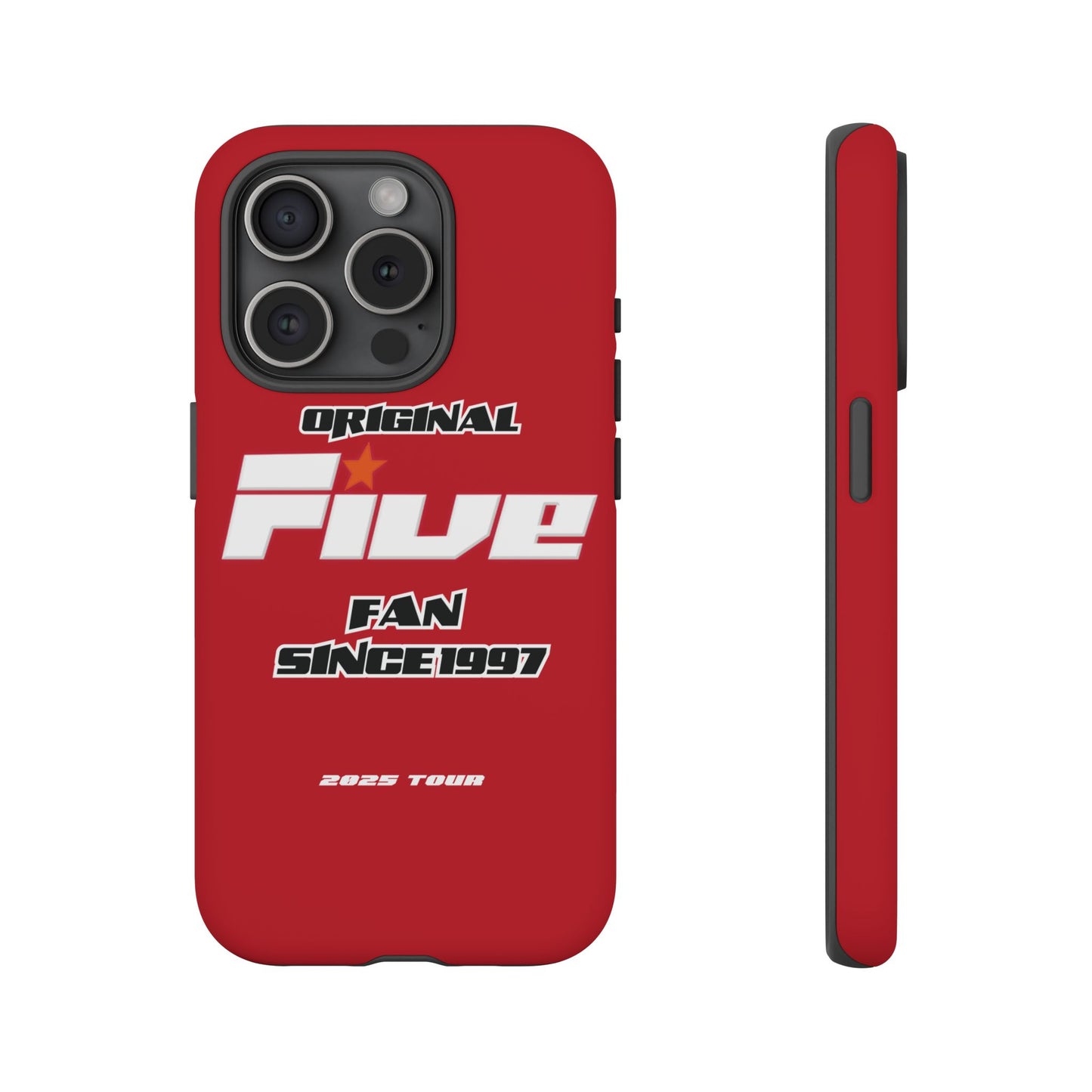Original Five Fan Tough Case - 2025 Tour Edition unofficial Five boyband 5ive merchandise