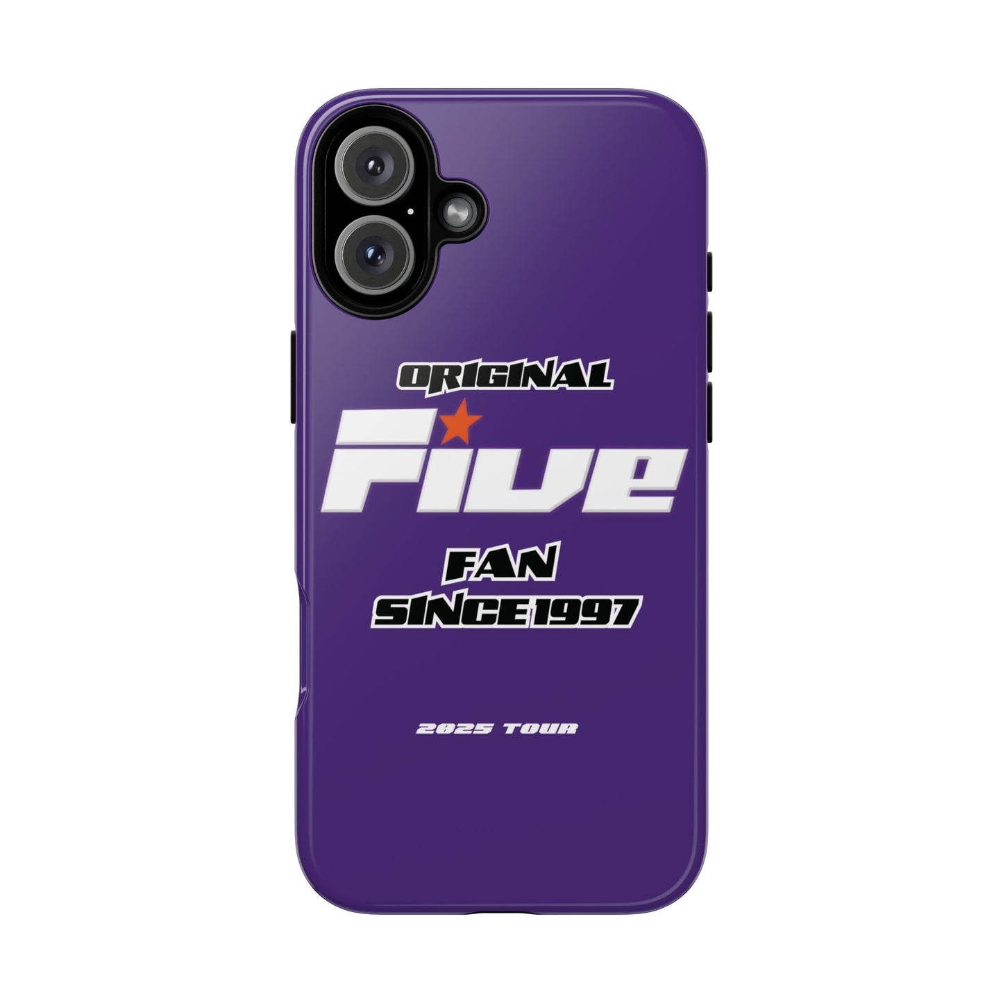 Original Five Fan Tough Case - 2025 Tour Edition unofficial Five boyband 5ive merchandise