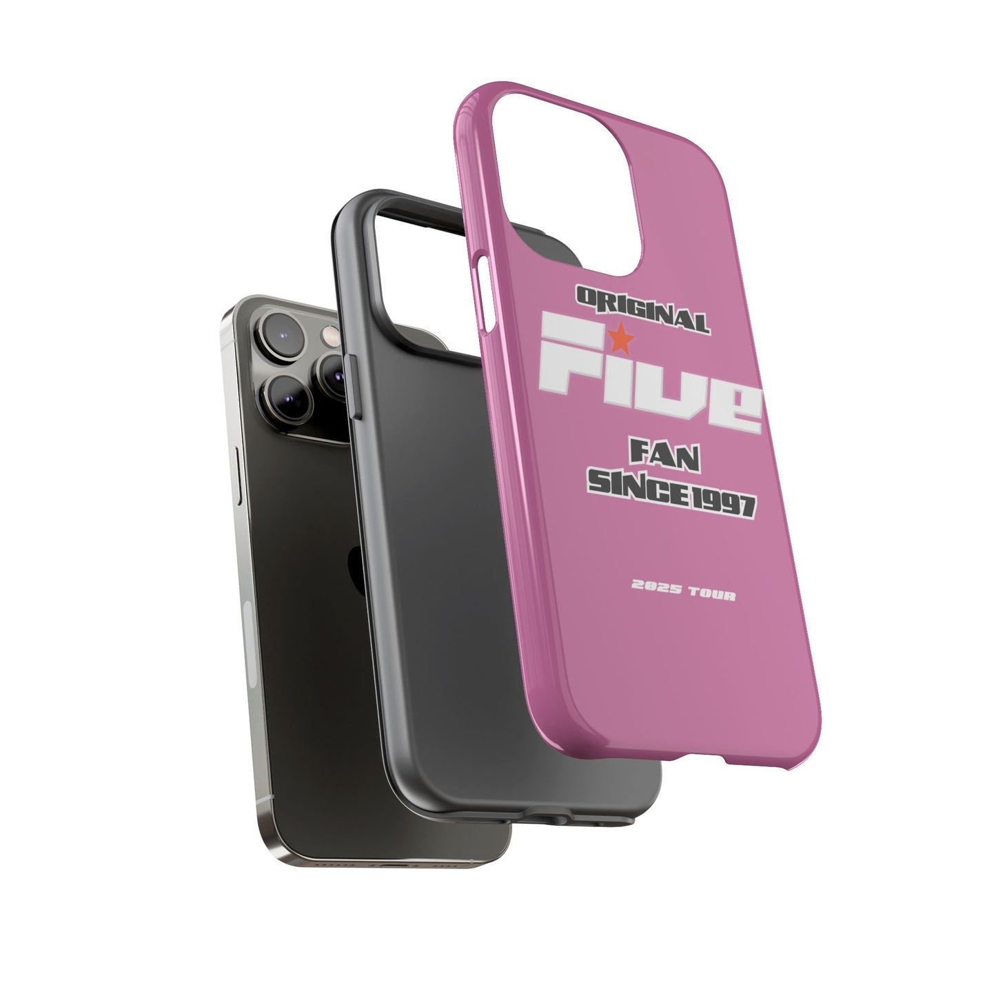 Original Five Fan Tough Case - 2025 Tour Edition unofficial Five boyband 5ive merchandise