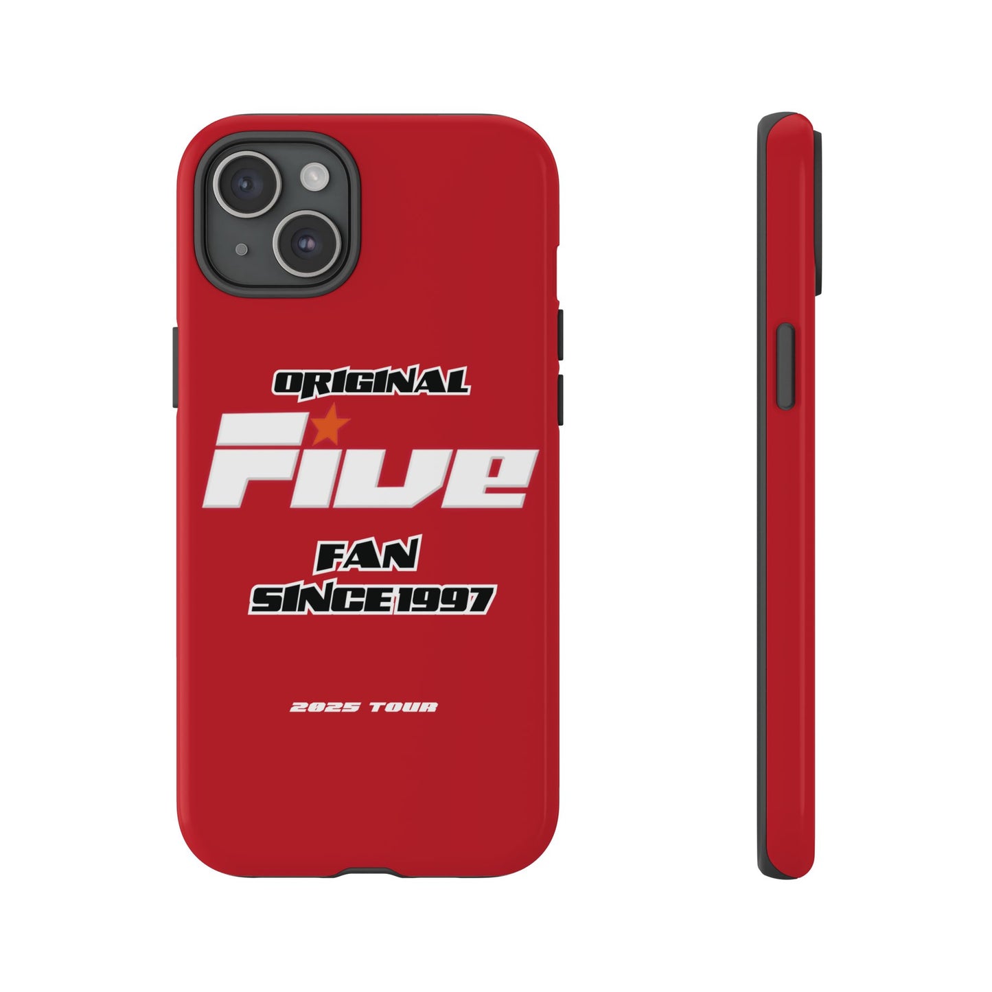 Original Five Fan Tough Case - 2025 Tour Edition unofficial Five boyband 5ive merchandise