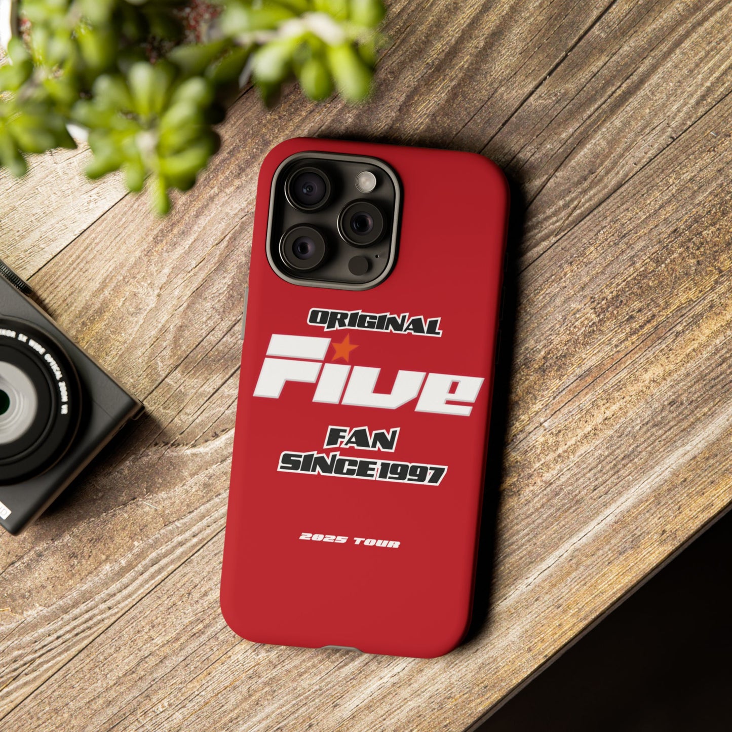 Original Five Fan Tough Case - 2025 Tour Edition unofficial Five boyband 5ive merchandise