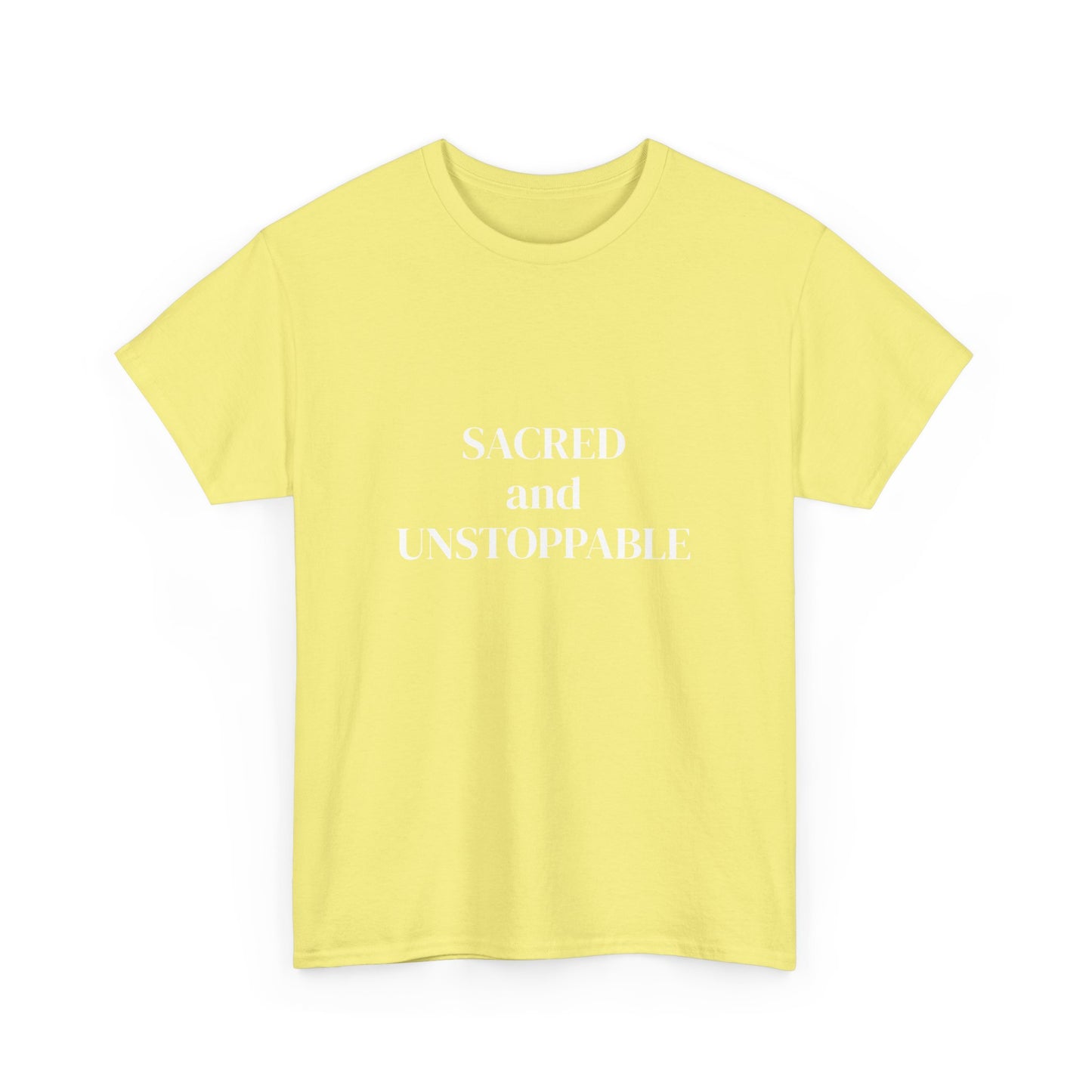 Sacred and Unstoppable, manifested it, Deeply Grounded, Affirmations Tee, Motivational Quote Tee, Everyday Casual Shirt, Spiritual, mindful living empowerment t-shirt