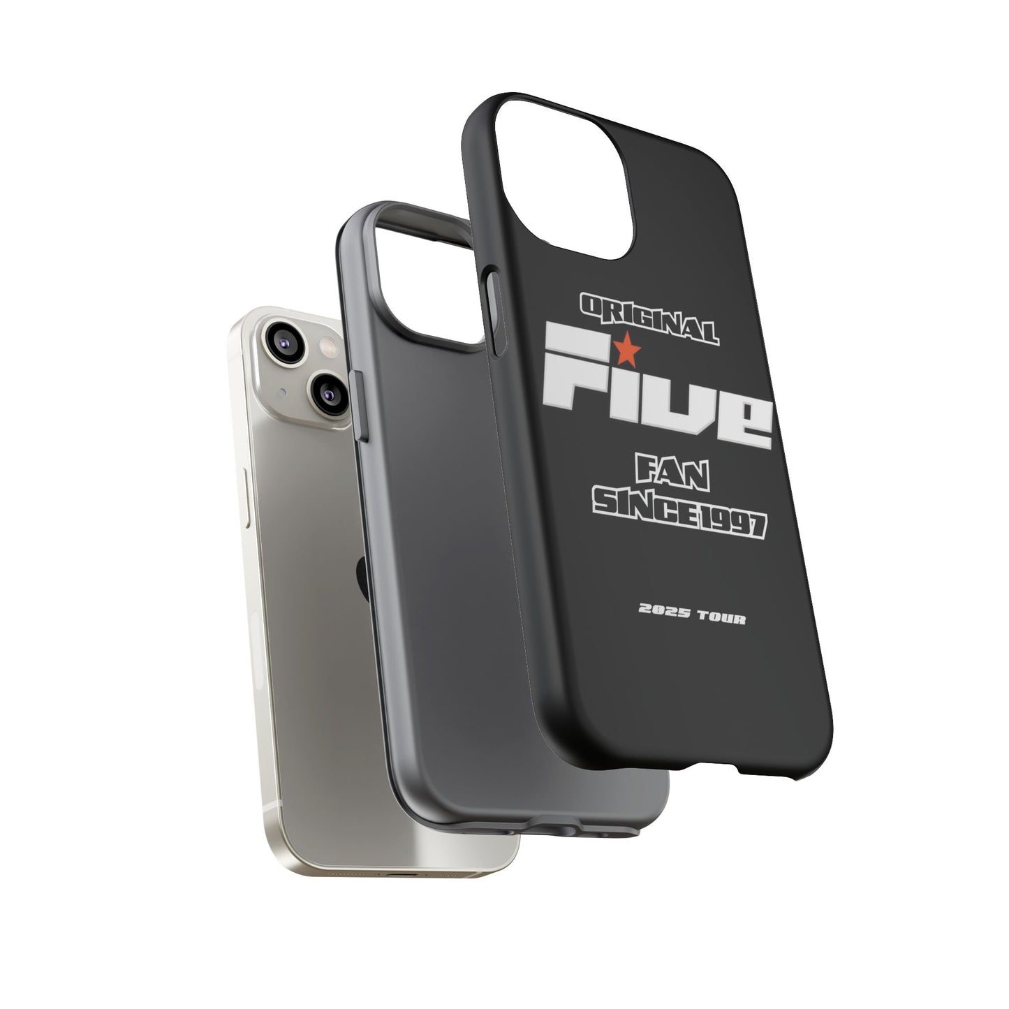 Original Five Fan Tough Case - 2025 Tour Edition unofficial Five boyband 5ive merchandise