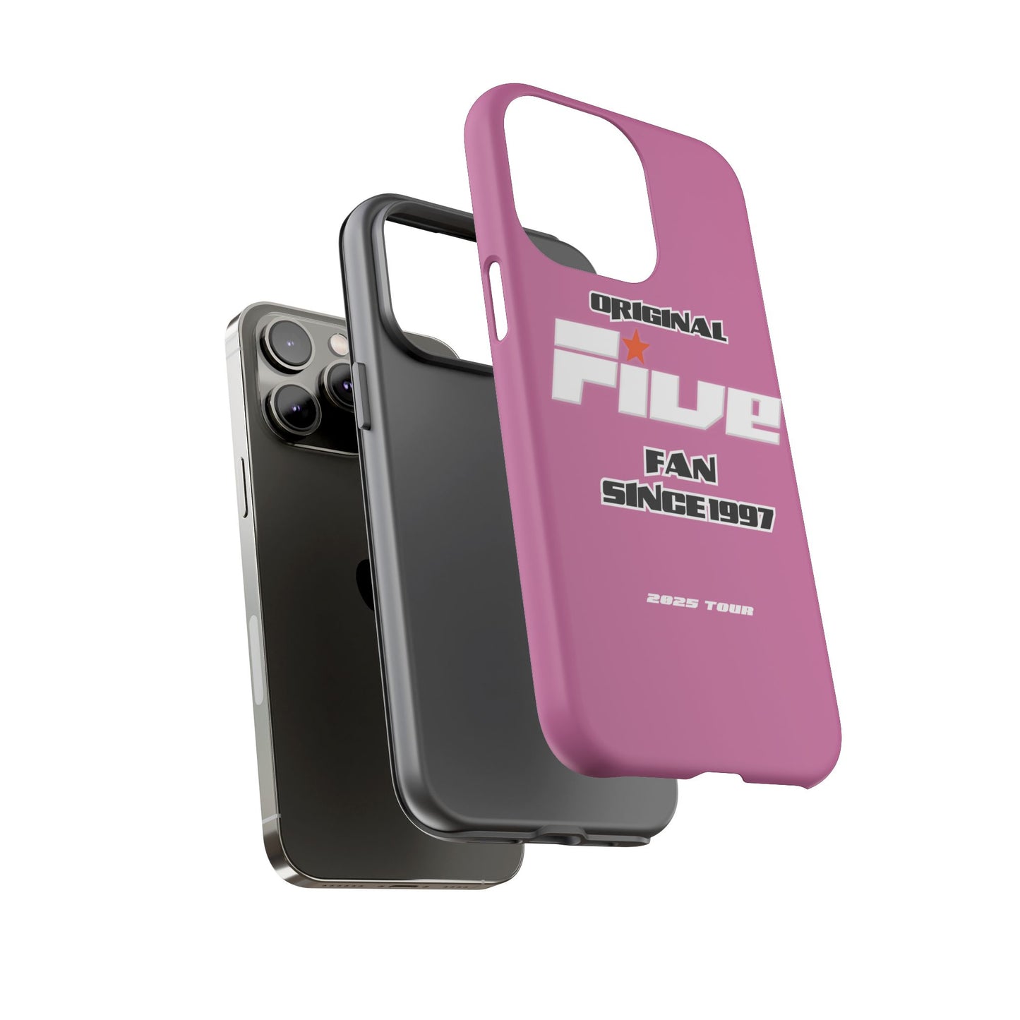 Original Five Fan Tough Case - 2025 Tour Edition unofficial Five boyband 5ive merchandise