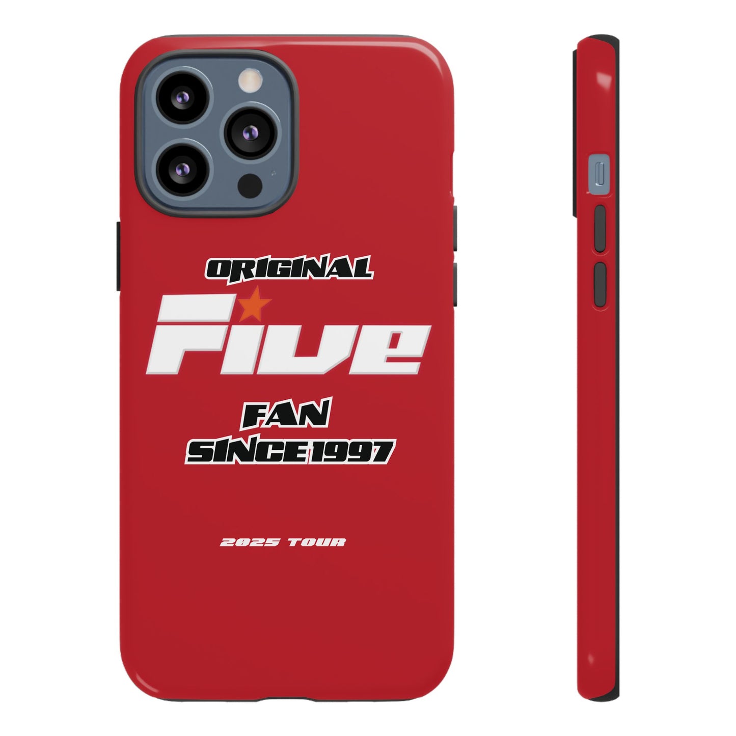 Original Five Fan Tough Case - 2025 Tour Edition unofficial Five boyband 5ive merchandise