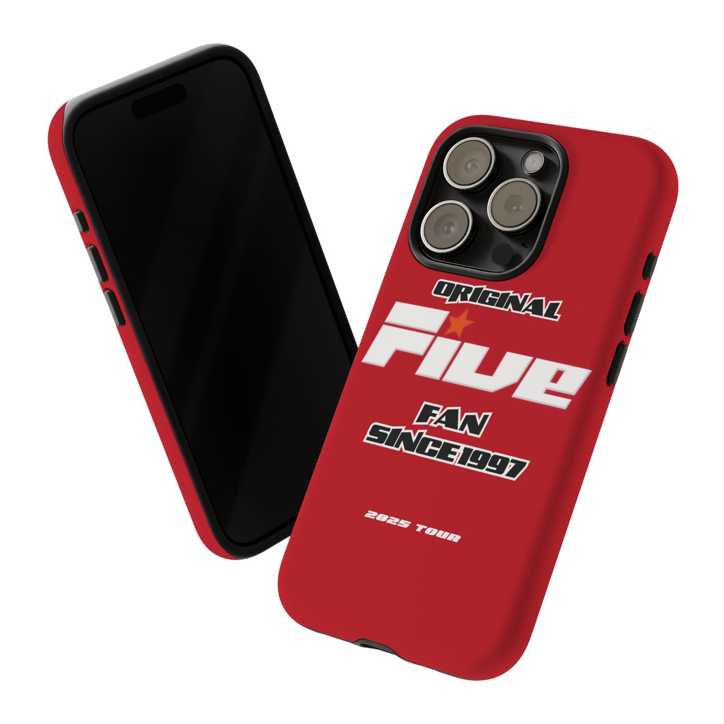 Original Five Fan Tough Case - 2025 Tour Edition unofficial Five boyband 5ive merchandise