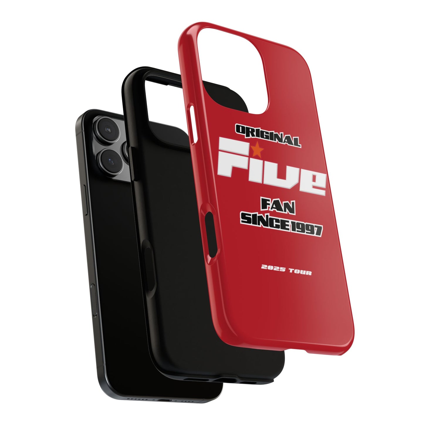 Original Five Fan Tough Case - 2025 Tour Edition unofficial Five boyband 5ive merchandise