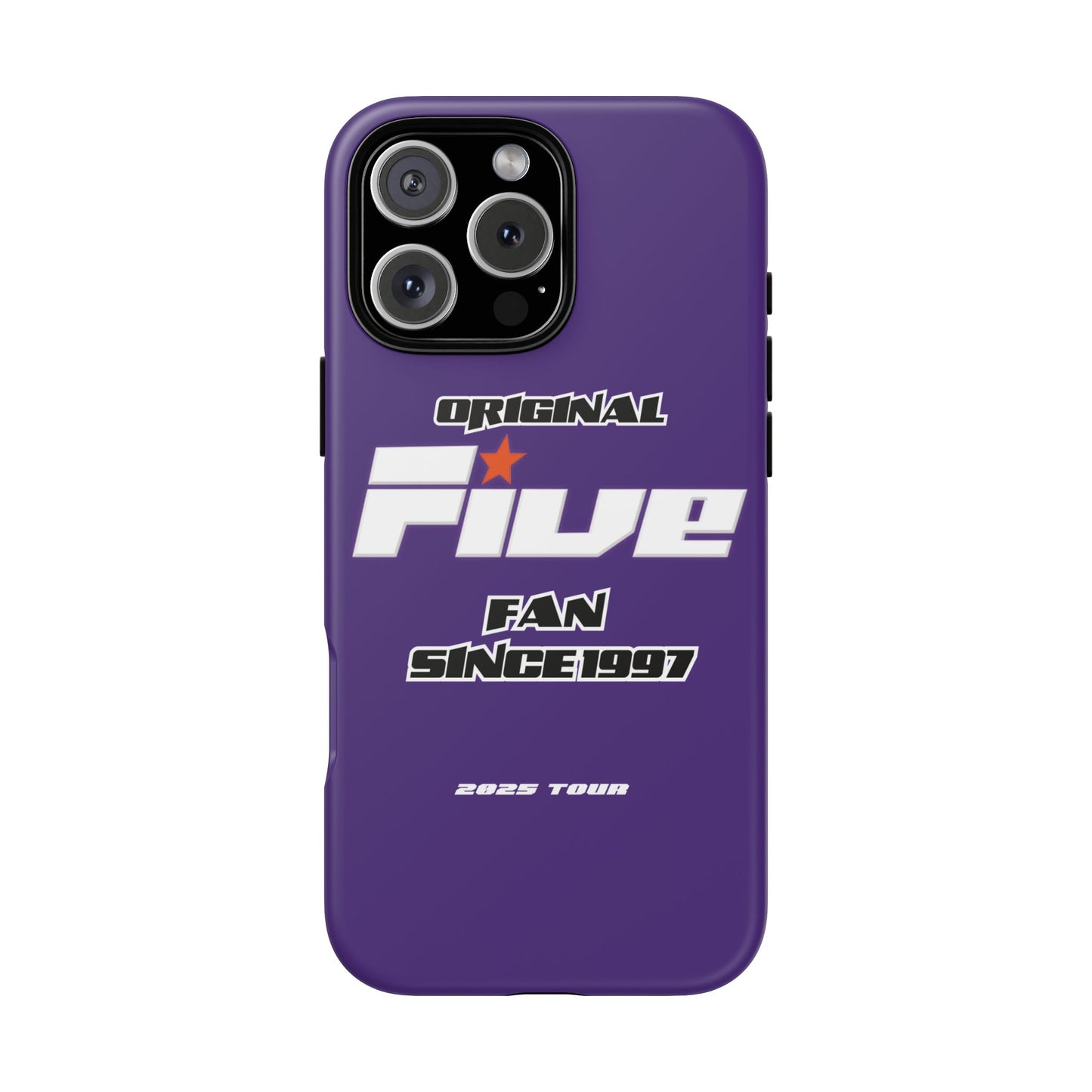Original Five Fan Tough Case - 2025 Tour Edition unofficial Five boyband 5ive merchandise
