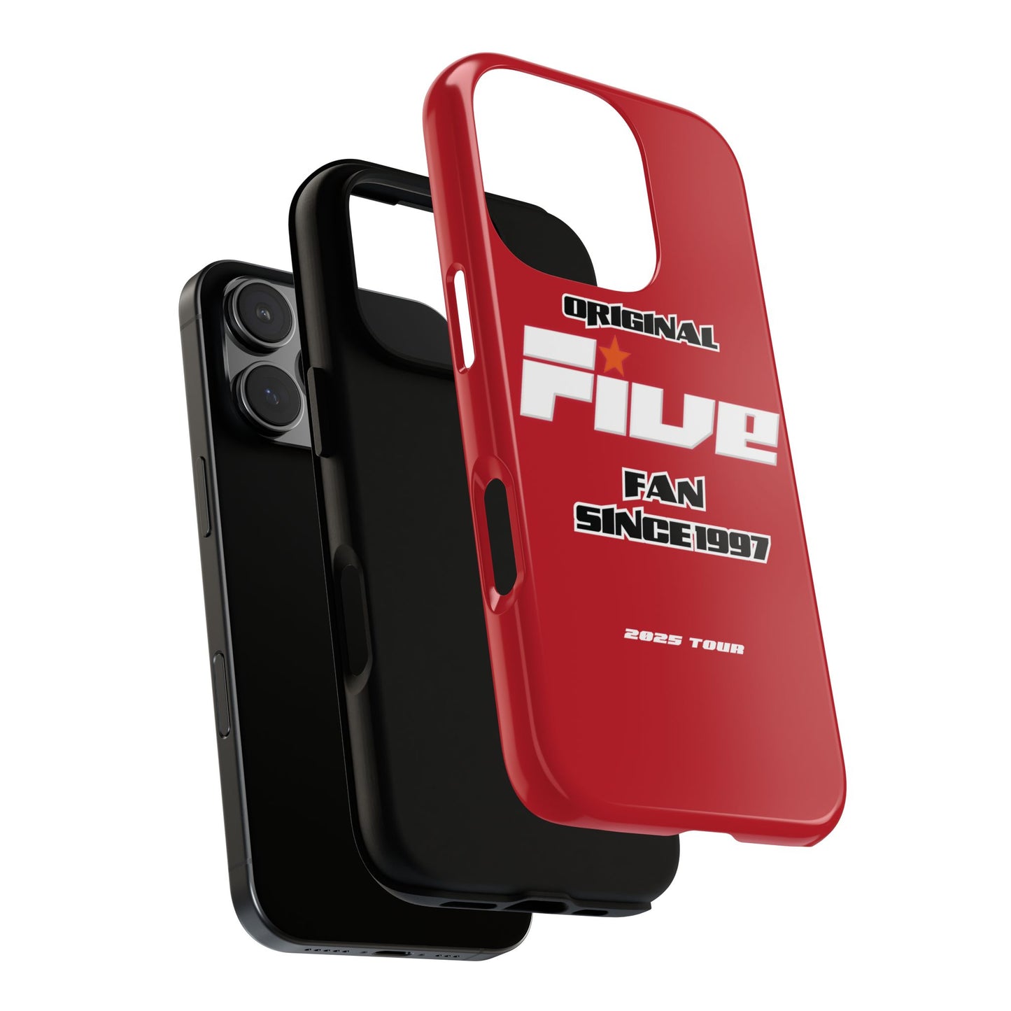 Original Five Fan Tough Case - 2025 Tour Edition unofficial Five boyband 5ive merchandise