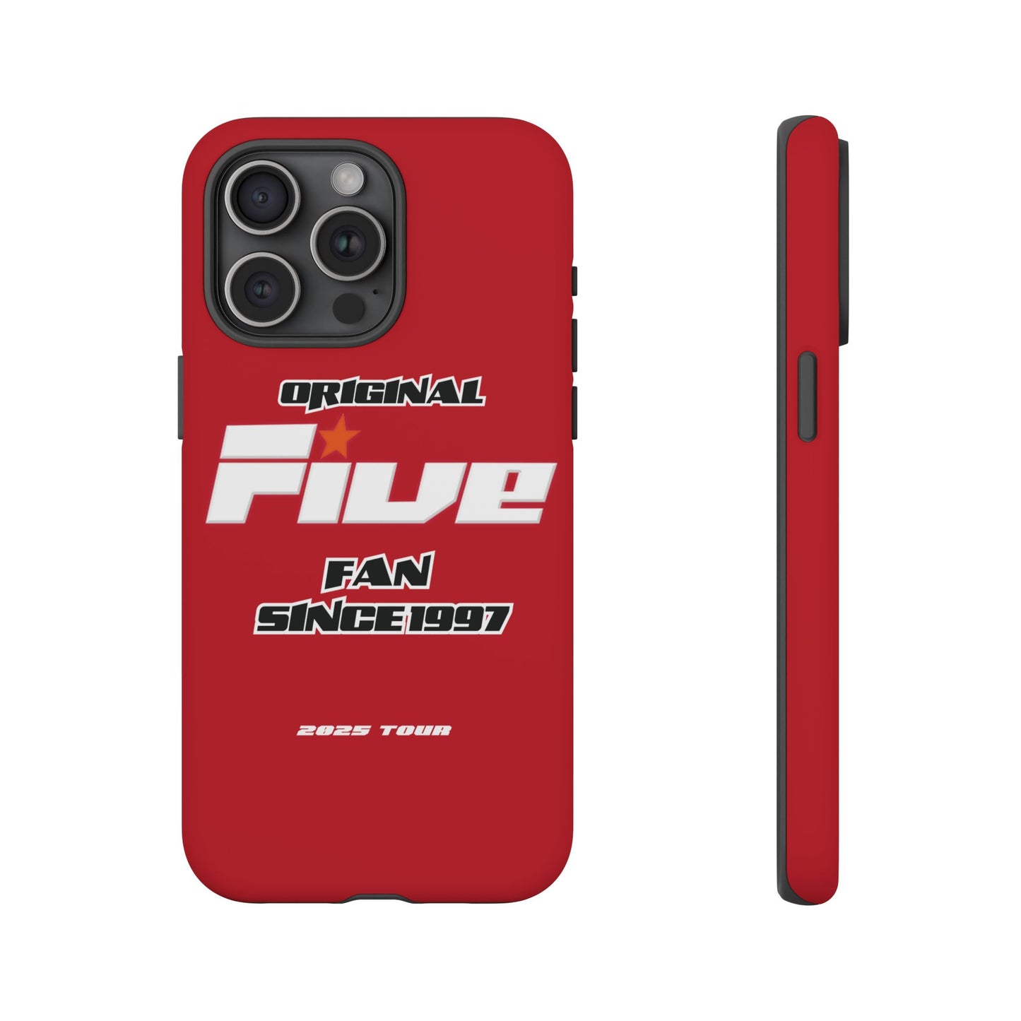 Original Five Fan Tough Case - 2025 Tour Edition unofficial Five boyband 5ive merchandise