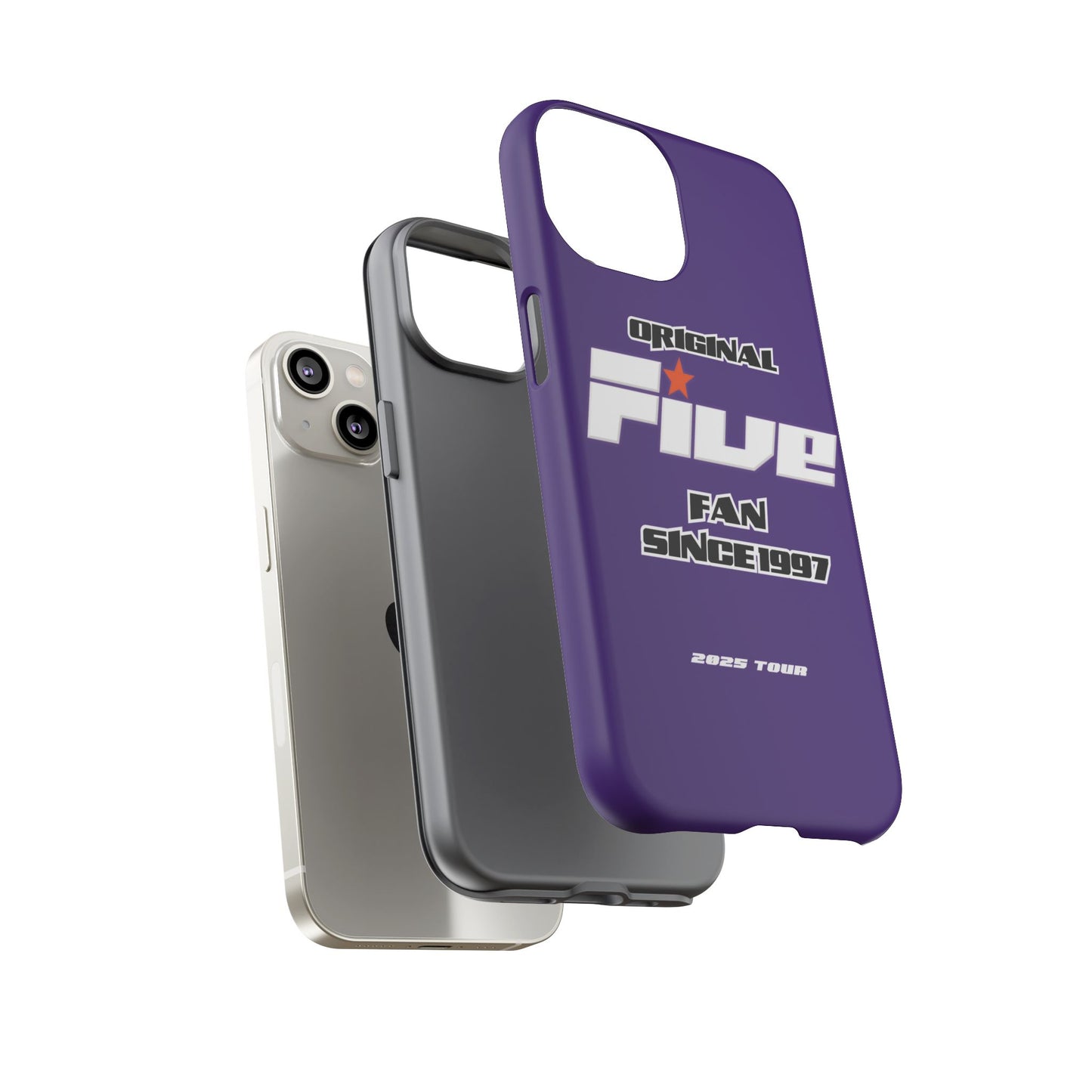 Original Five Fan Tough Case - 2025 Tour Edition unofficial Five boyband 5ive merchandise