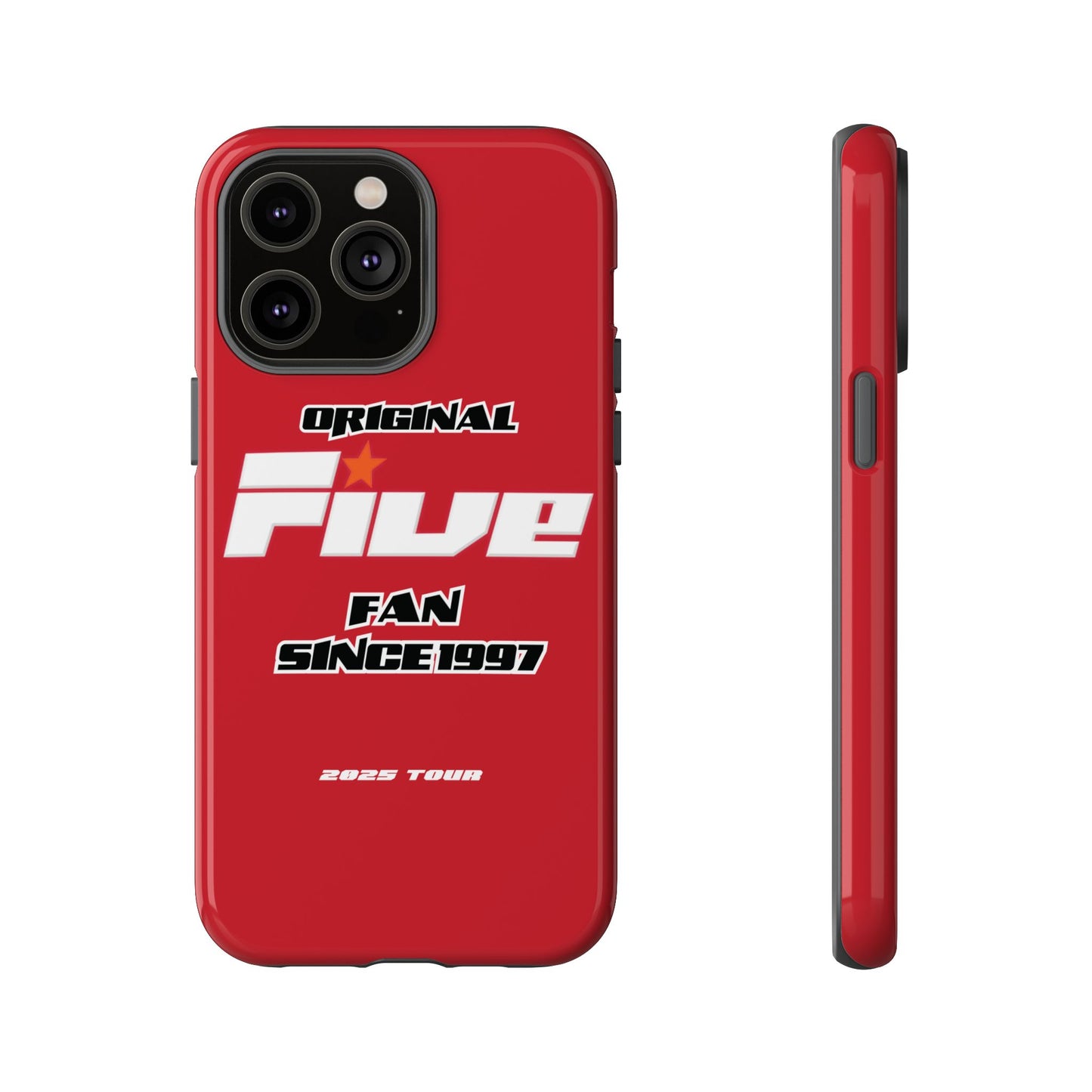 Original Five Fan Tough Case - 2025 Tour Edition unofficial Five boyband 5ive merchandise