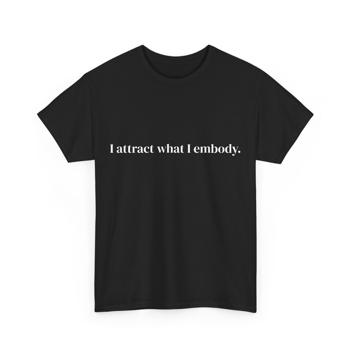 I attract what i embody, Affirmations Tee tshirt, Motivational Quote Tee, Everyday Casual Shirt, Spiritual, mindful living empowerment t-shirt