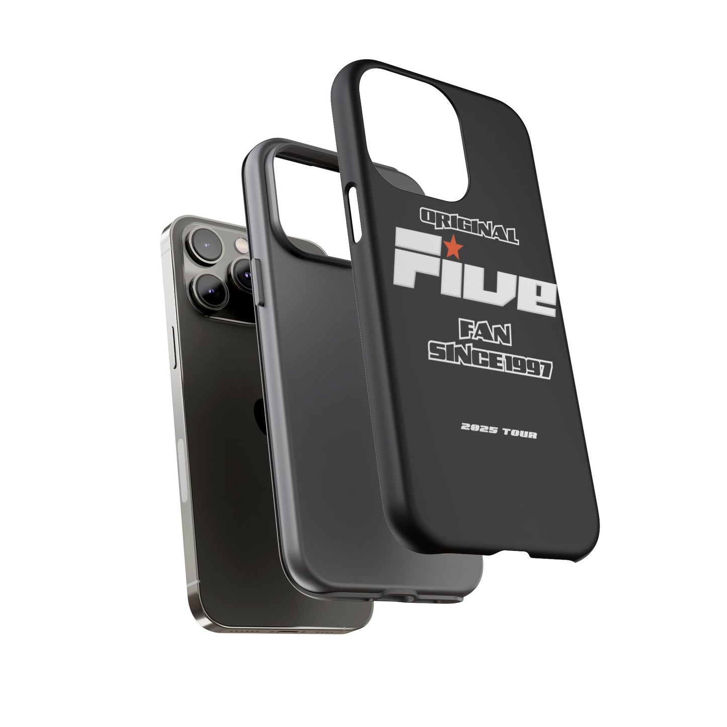 Original Five Fan Tough Case - 2025 Tour Edition unofficial Five boyband 5ive merchandise