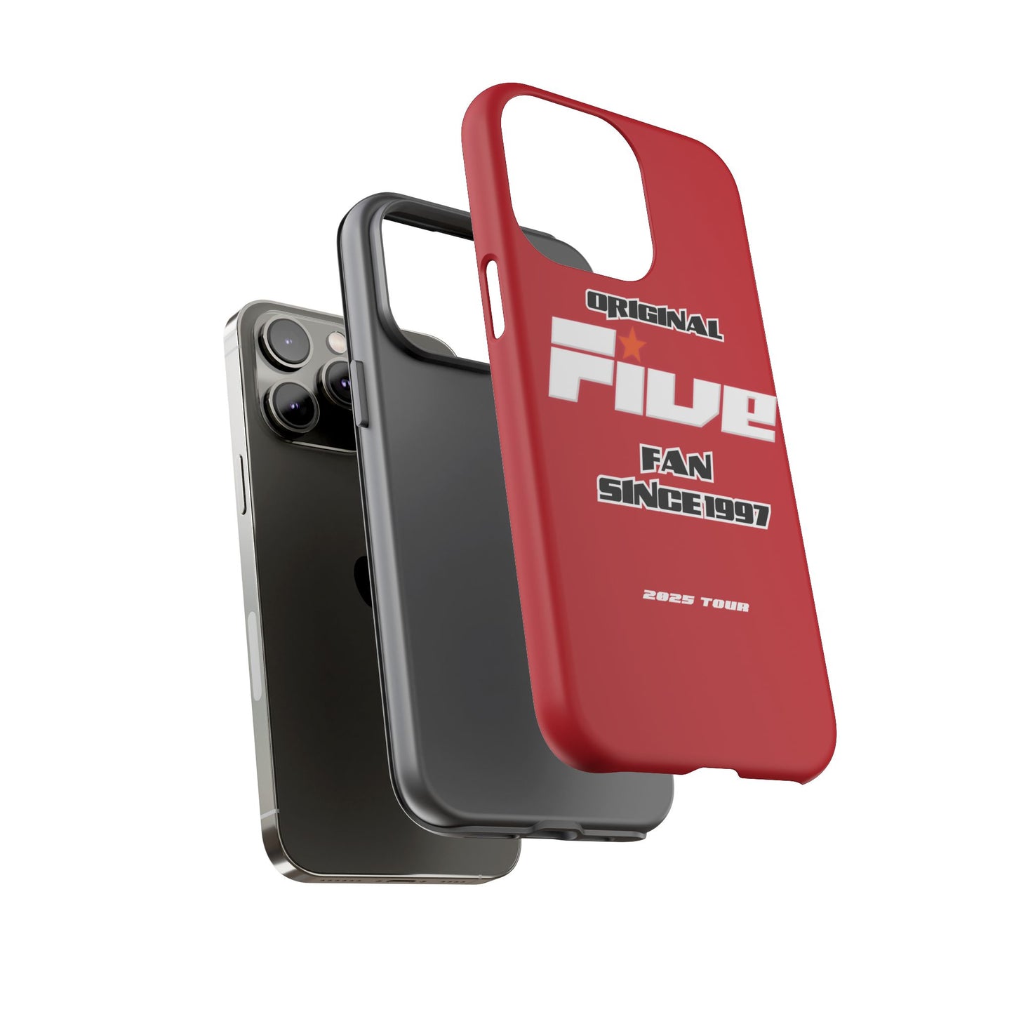 Original Five Fan Tough Case - 2025 Tour Edition unofficial Five boyband 5ive merchandise