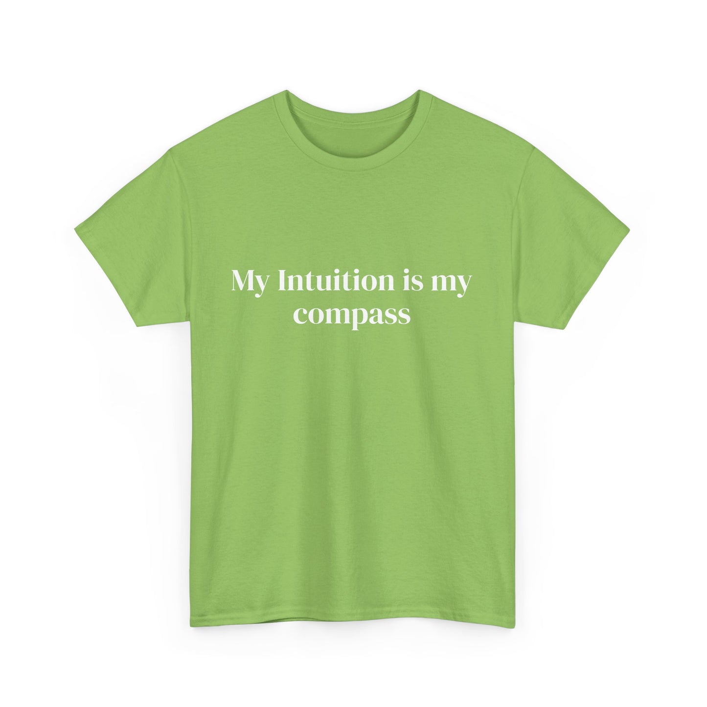 My intuition is my compass, Affirmations Tee, Motivational Quote Tee, Everyday Casual Shirt, Spiritual, mindful living empowerment t-shirt