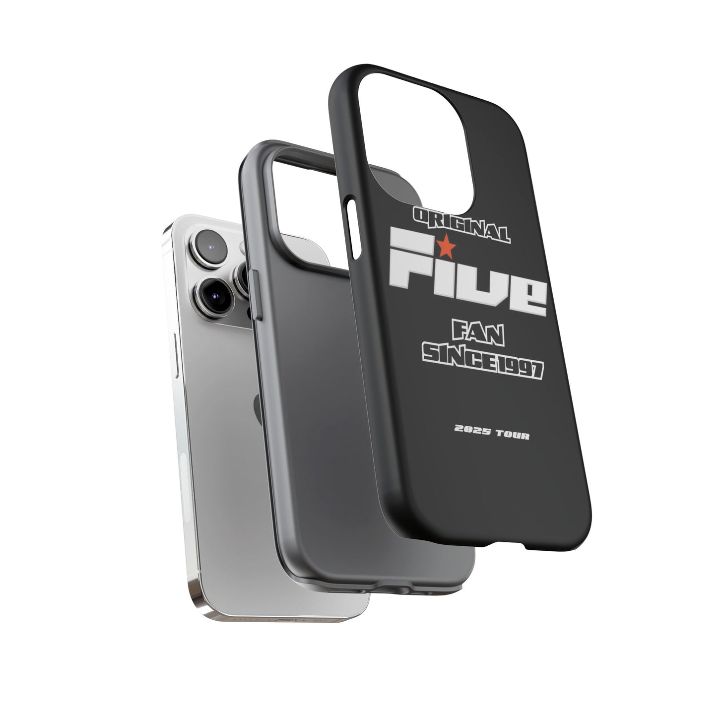 Original Five Fan Tough Case - 2025 Tour Edition unofficial Five boyband 5ive merchandise