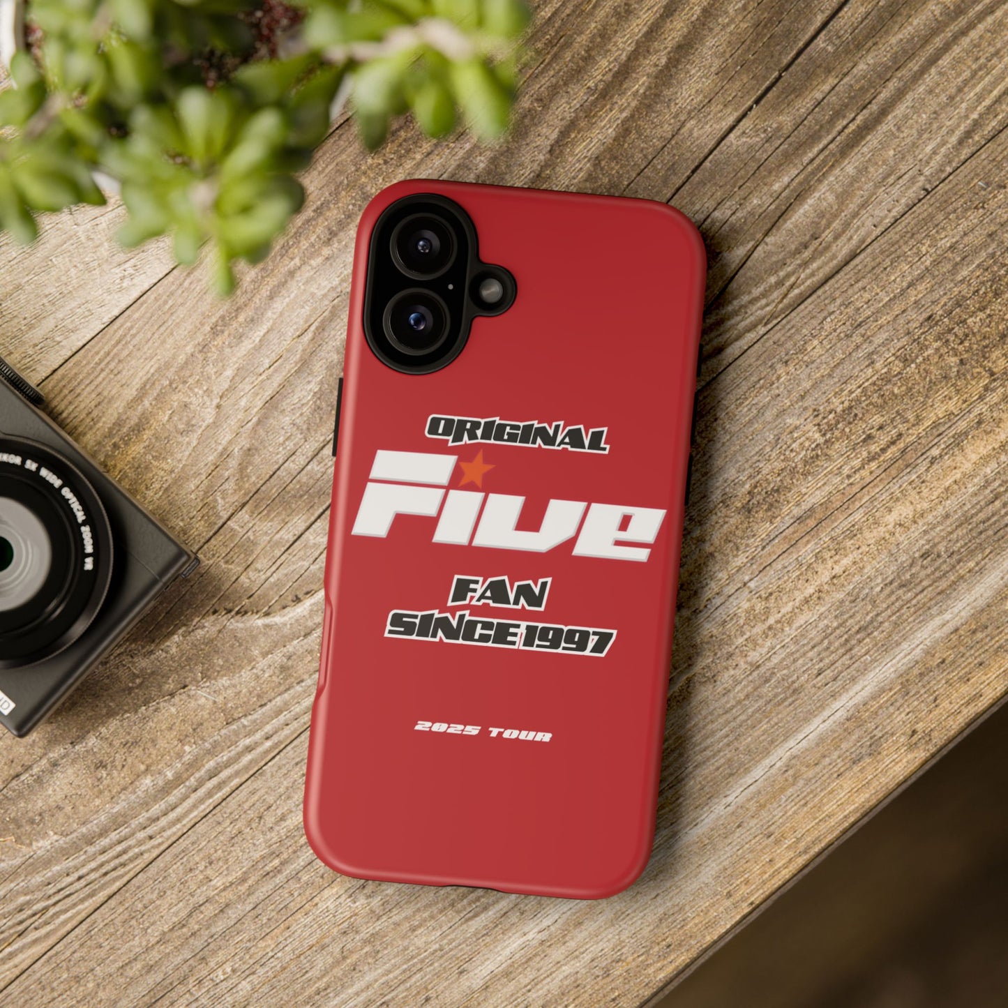 Original Five Fan Tough Case - 2025 Tour Edition unofficial Five boyband 5ive merchandise