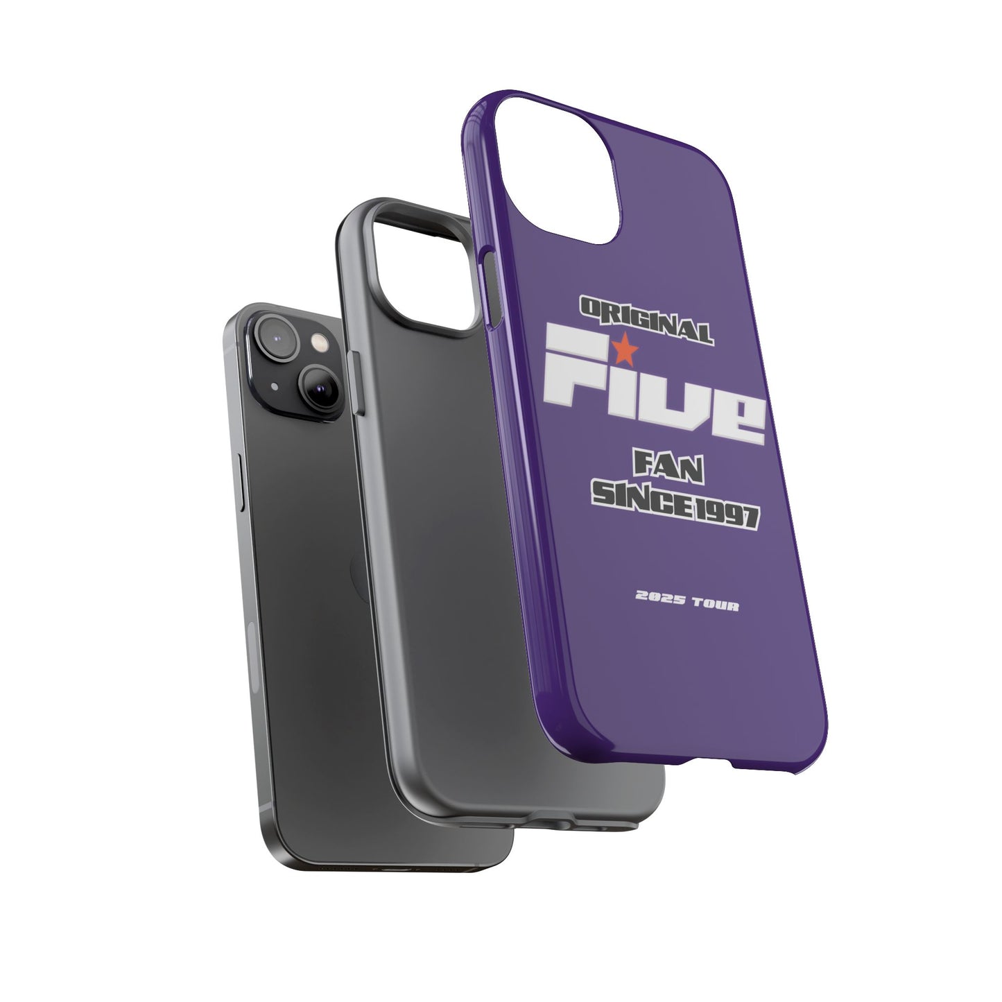 Original Five Fan Tough Case - 2025 Tour Edition unofficial Five boyband 5ive merchandise