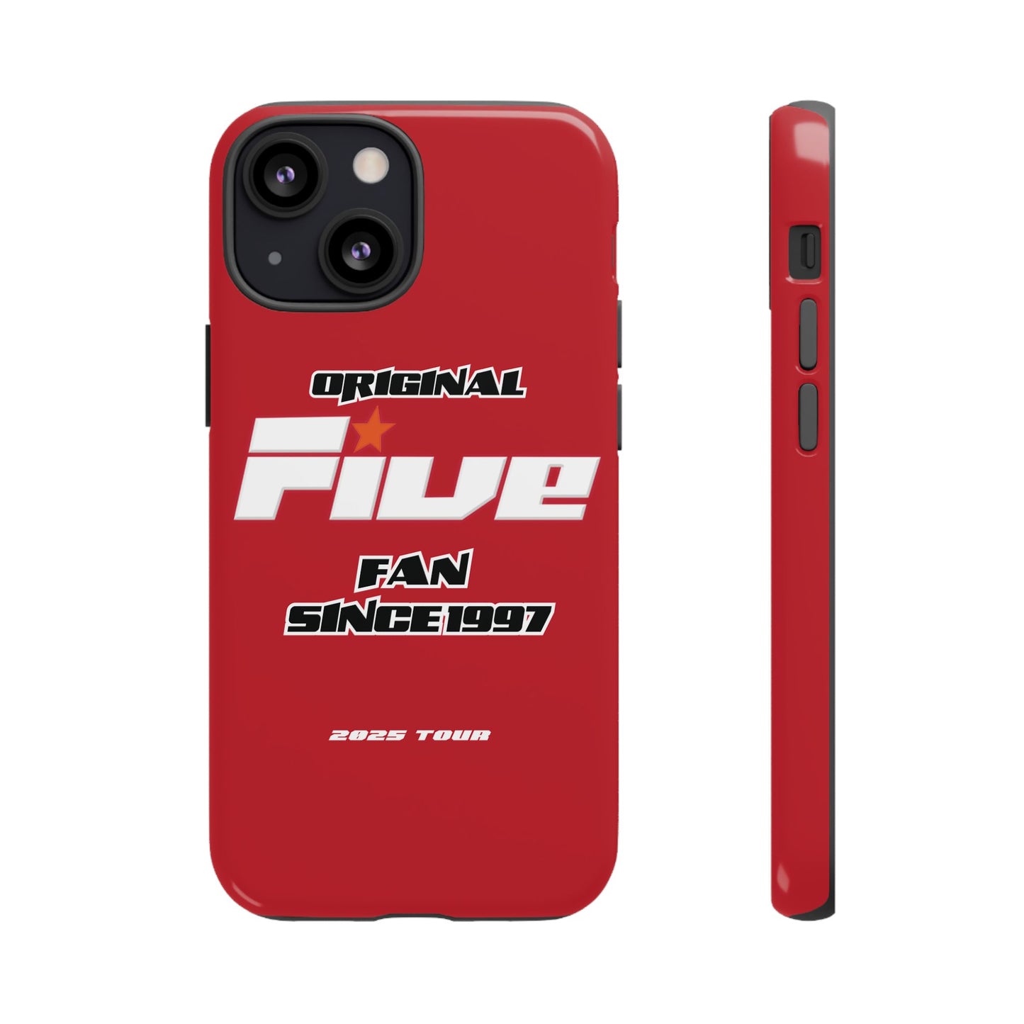 Original Five Fan Tough Case - 2025 Tour Edition unofficial Five boyband 5ive merchandise