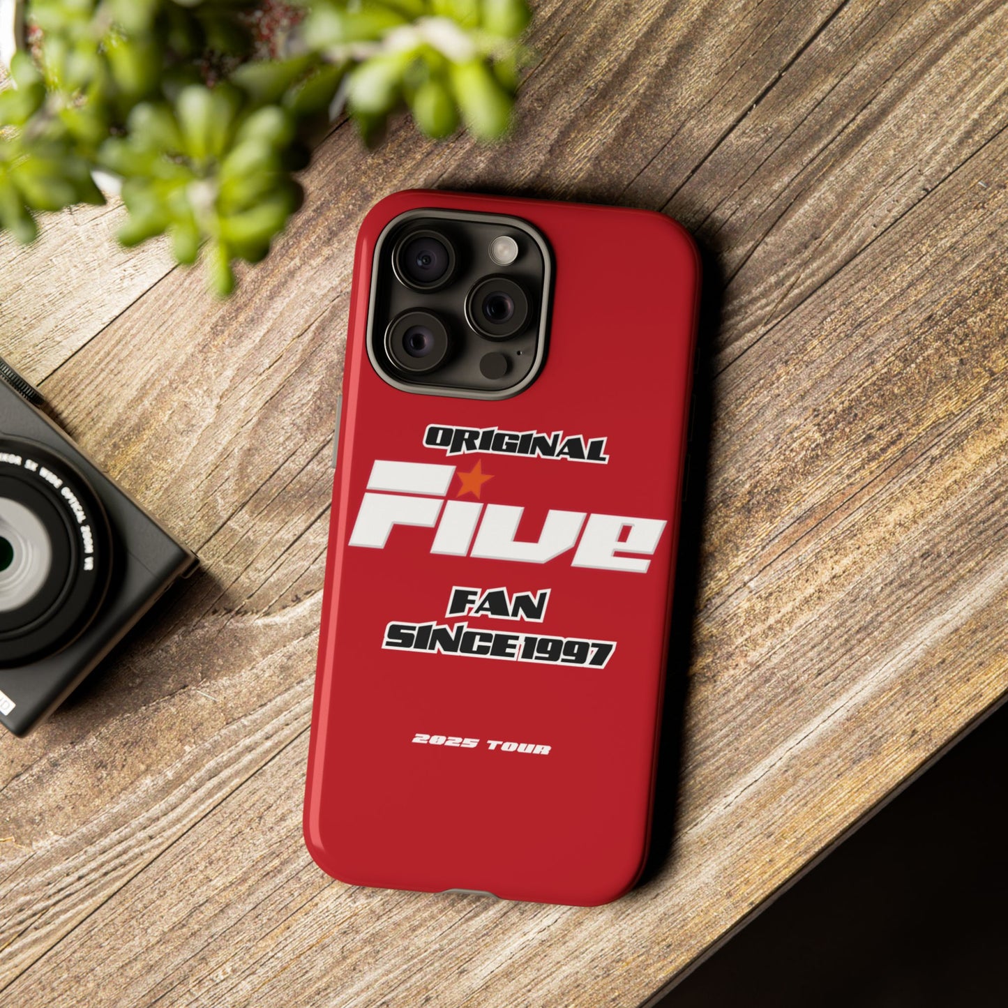 Original Five Fan Tough Case - 2025 Tour Edition unofficial Five boyband 5ive merchandise