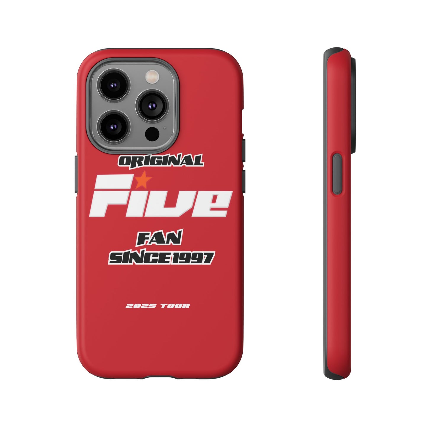 Original Five Fan Tough Case - 2025 Tour Edition unofficial Five boyband 5ive merchandise