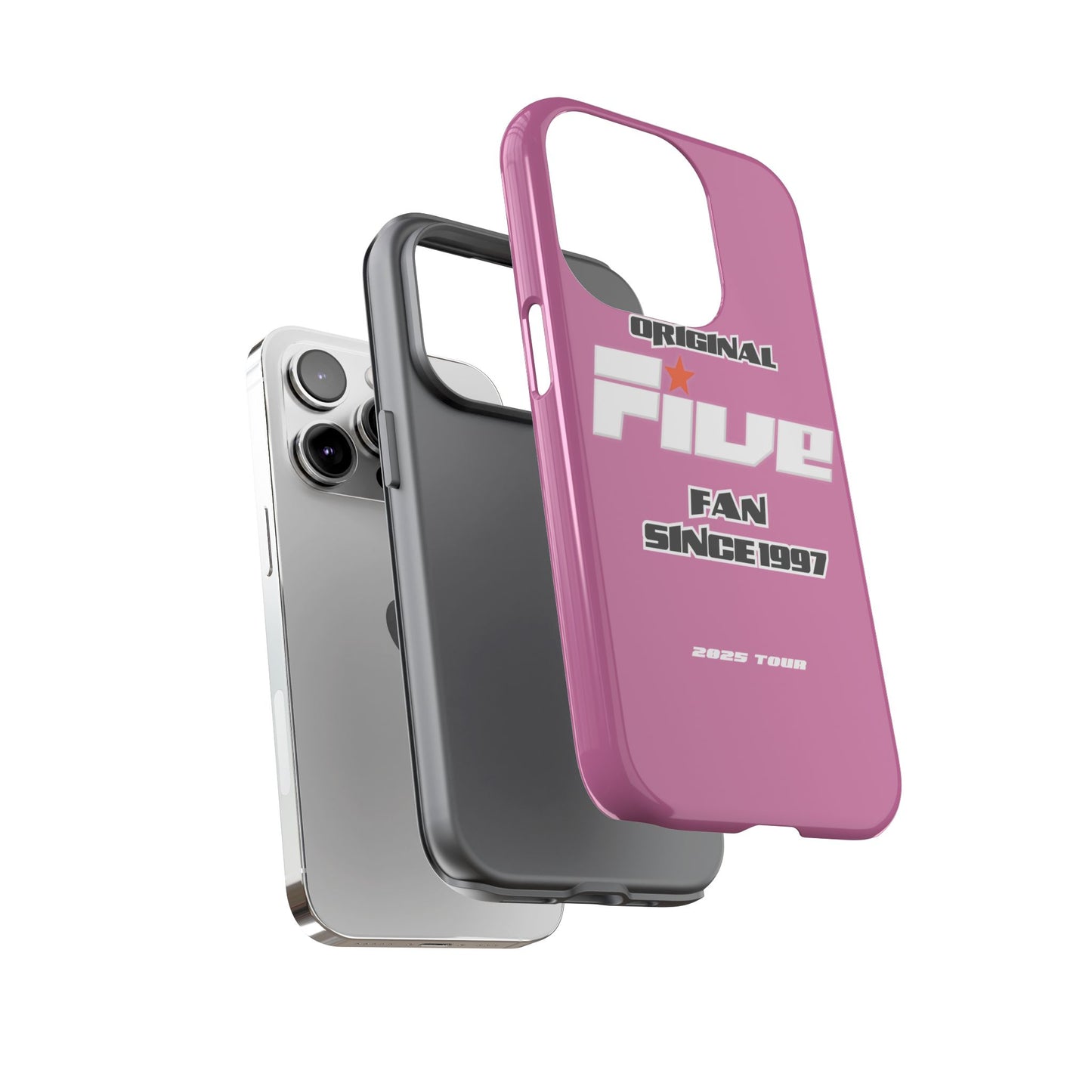 Original Five Fan Tough Case - 2025 Tour Edition unofficial Five boyband 5ive merchandise
