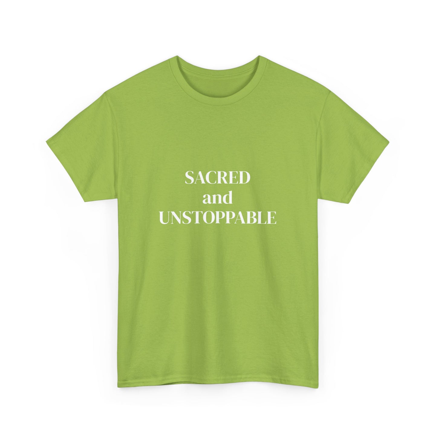 Sacred and Unstoppable, manifested it, Deeply Grounded, Affirmations Tee, Motivational Quote Tee, Everyday Casual Shirt, Spiritual, mindful living empowerment t-shirt
