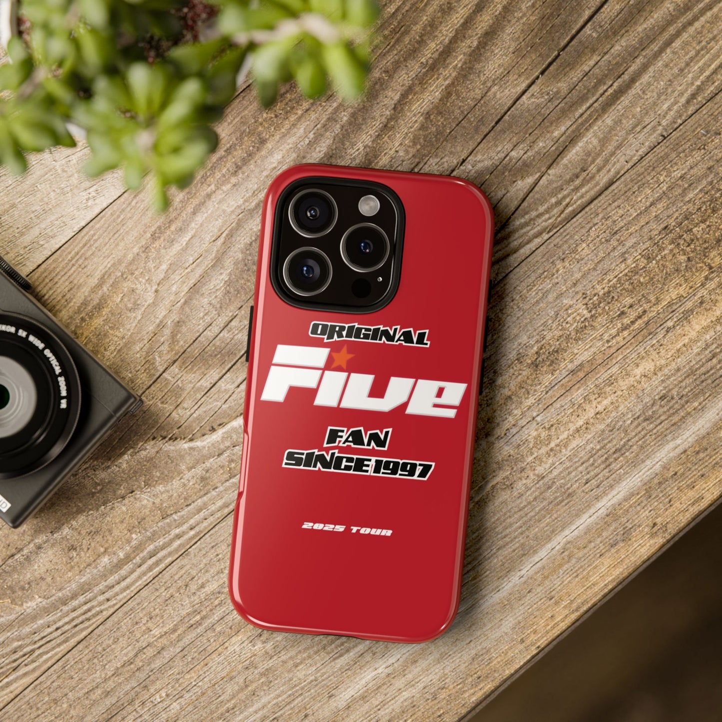 Original Five Fan Tough Case - 2025 Tour Edition unofficial Five boyband 5ive merchandise