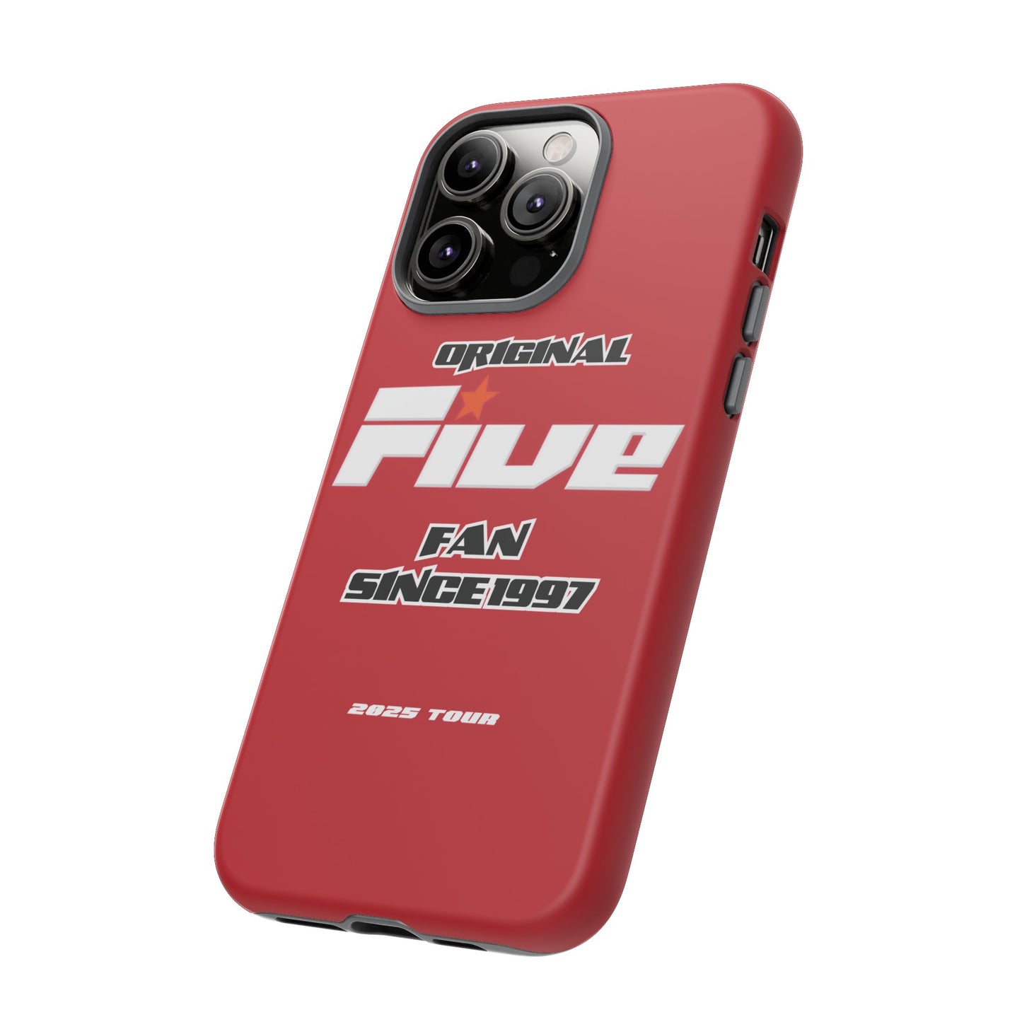 Original Five Fan Tough Case - 2025 Tour Edition unofficial Five boyband 5ive merchandise