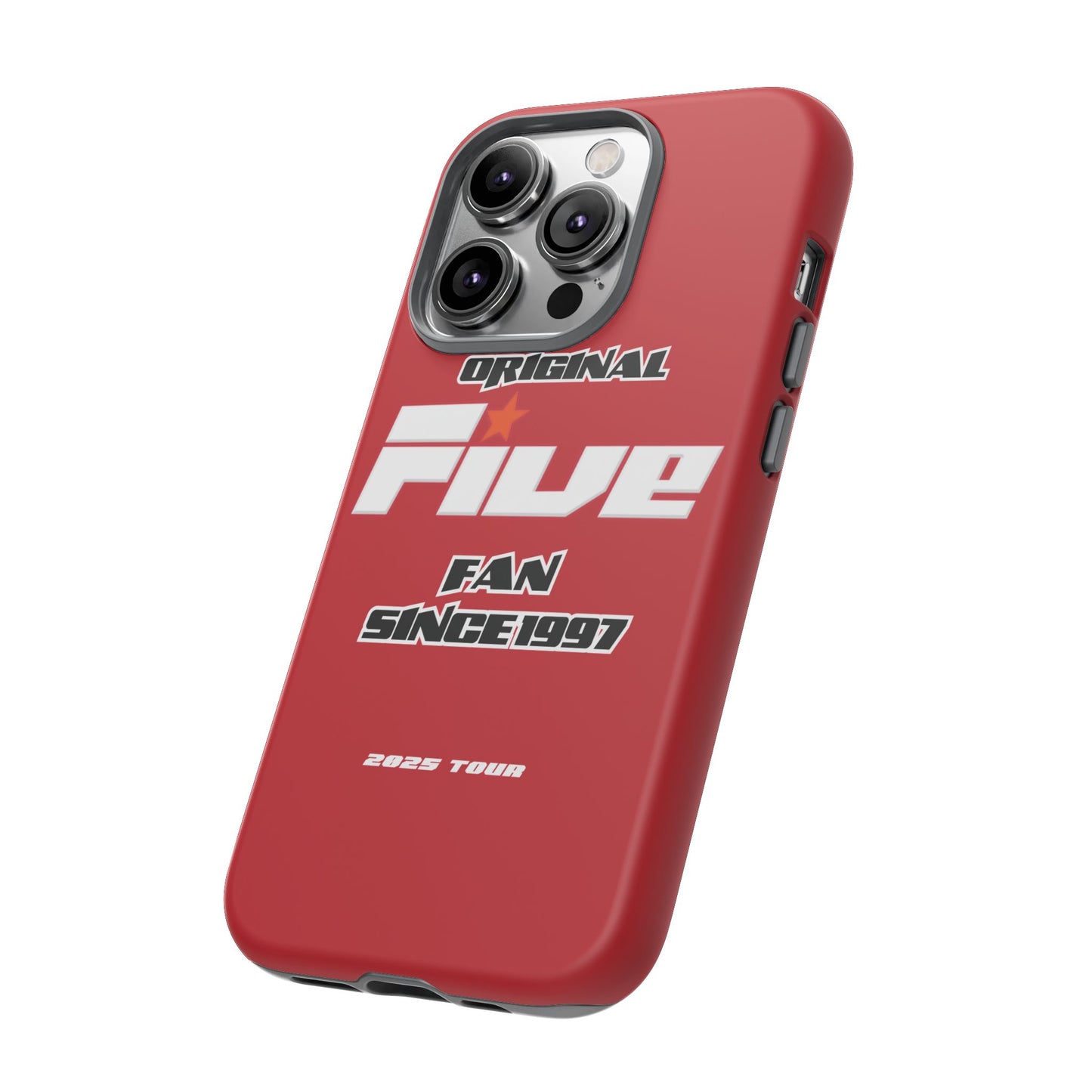 Original Five Fan Tough Case - 2025 Tour Edition unofficial Five boyband 5ive merchandise