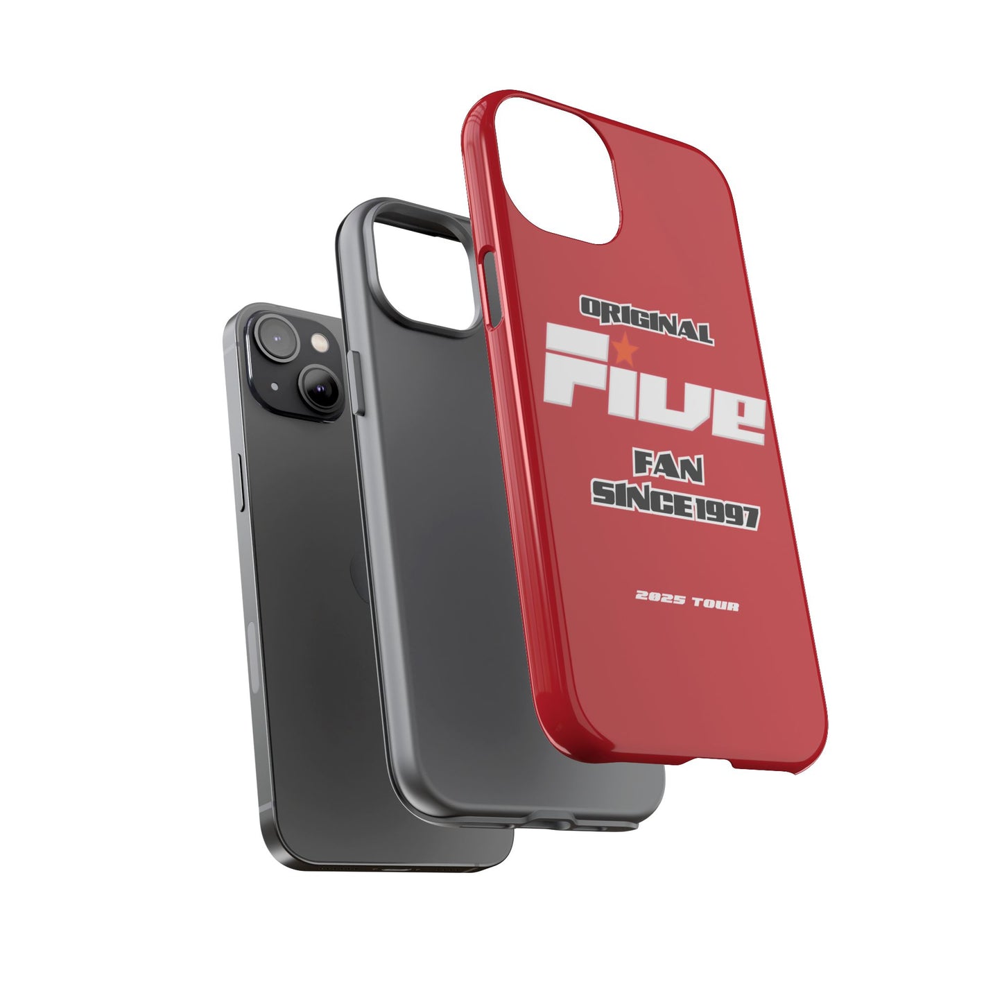Original Five Fan Tough Case - 2025 Tour Edition unofficial Five boyband 5ive merchandise