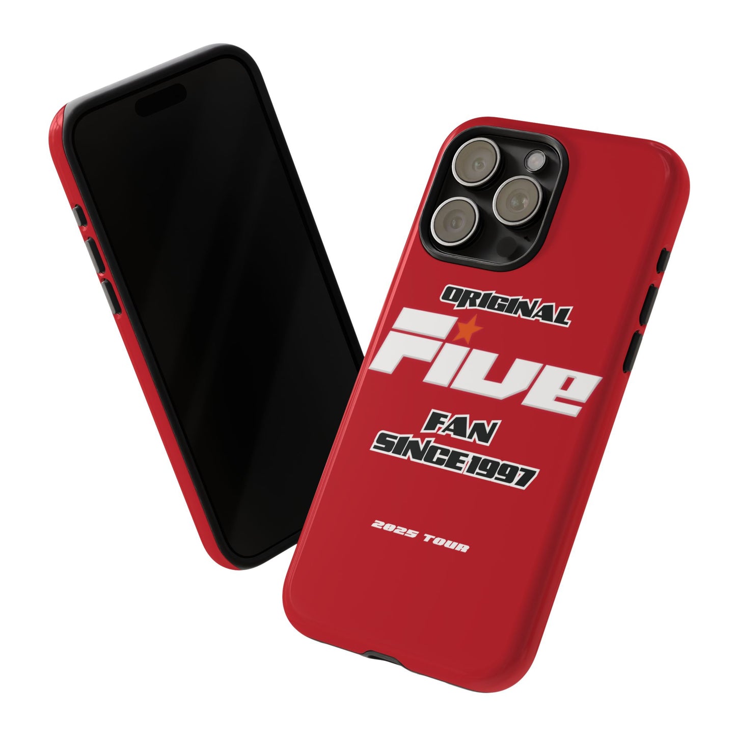 Original Five Fan Tough Case - 2025 Tour Edition unofficial Five boyband 5ive merchandise