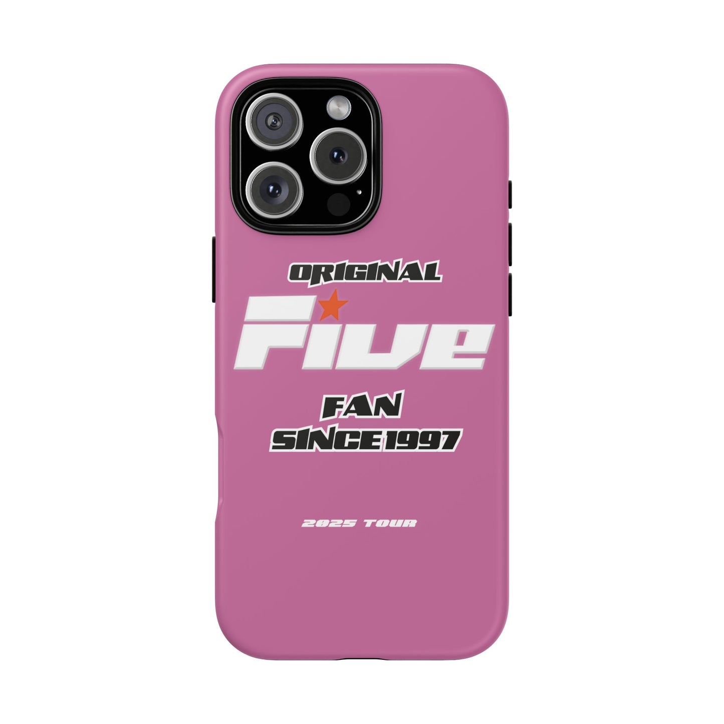 Original Five Fan Tough Case - 2025 Tour Edition unofficial Five boyband 5ive merchandise