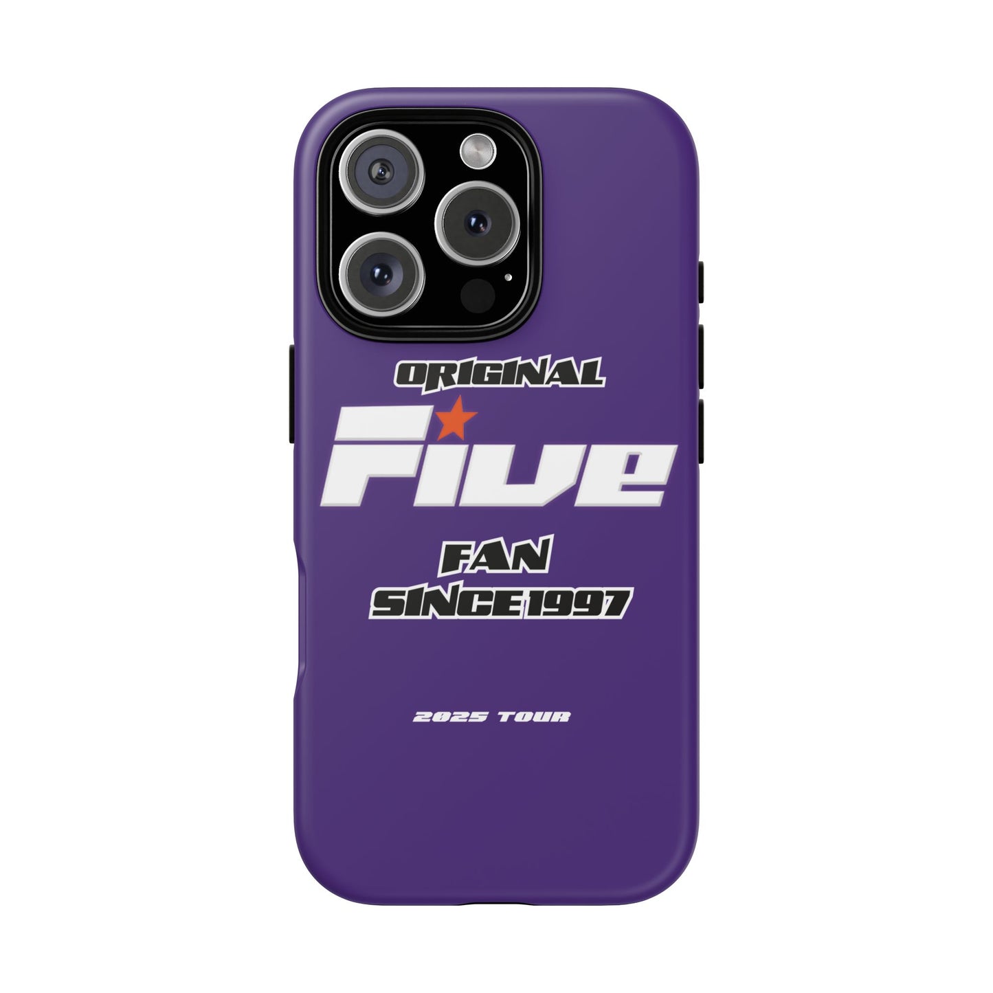 Original Five Fan Tough Case - 2025 Tour Edition unofficial Five boyband 5ive merchandise