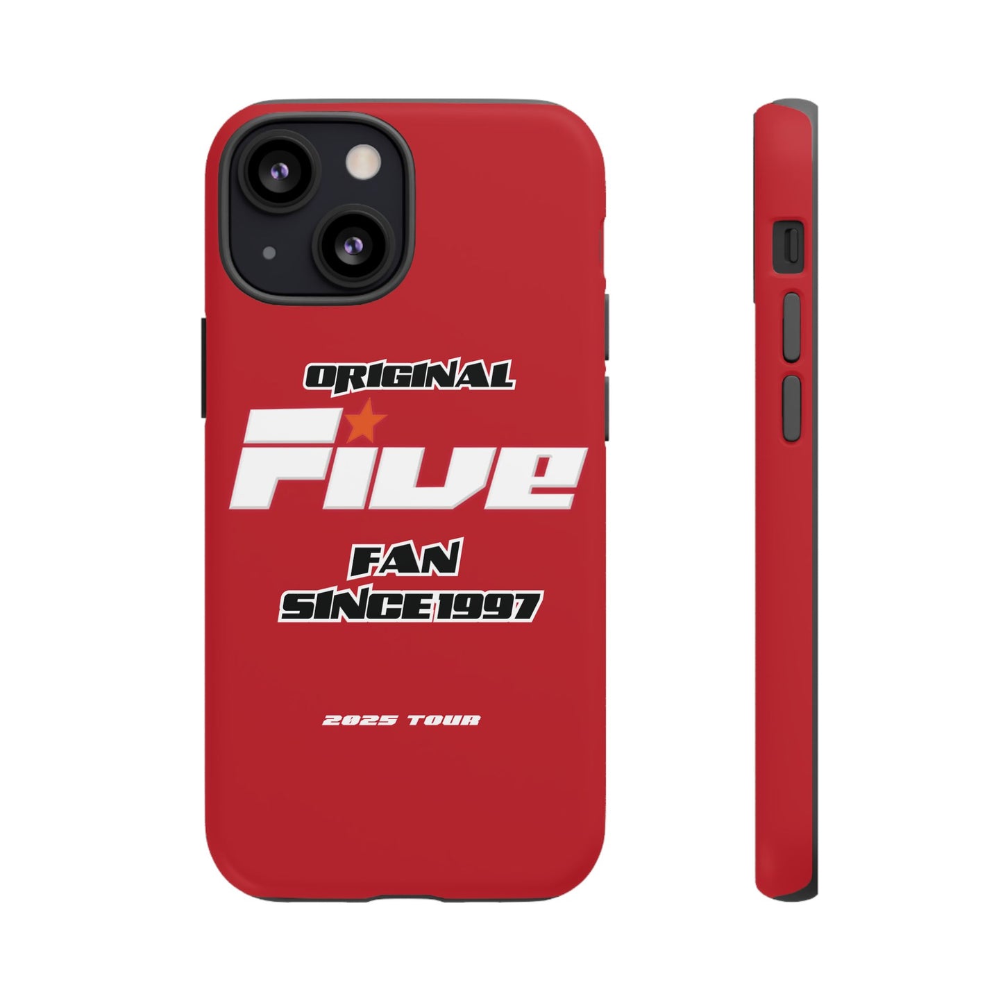 Original Five Fan Tough Case - 2025 Tour Edition unofficial Five boyband 5ive merchandise