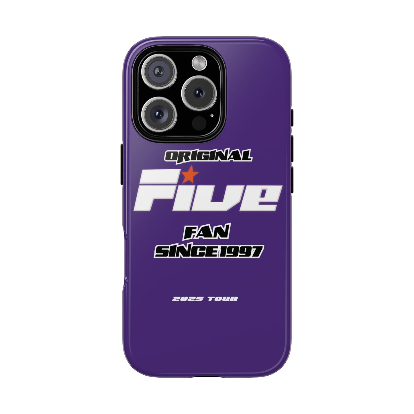 Original Five Fan Tough Case - 2025 Tour Edition unofficial Five boyband 5ive merchandise