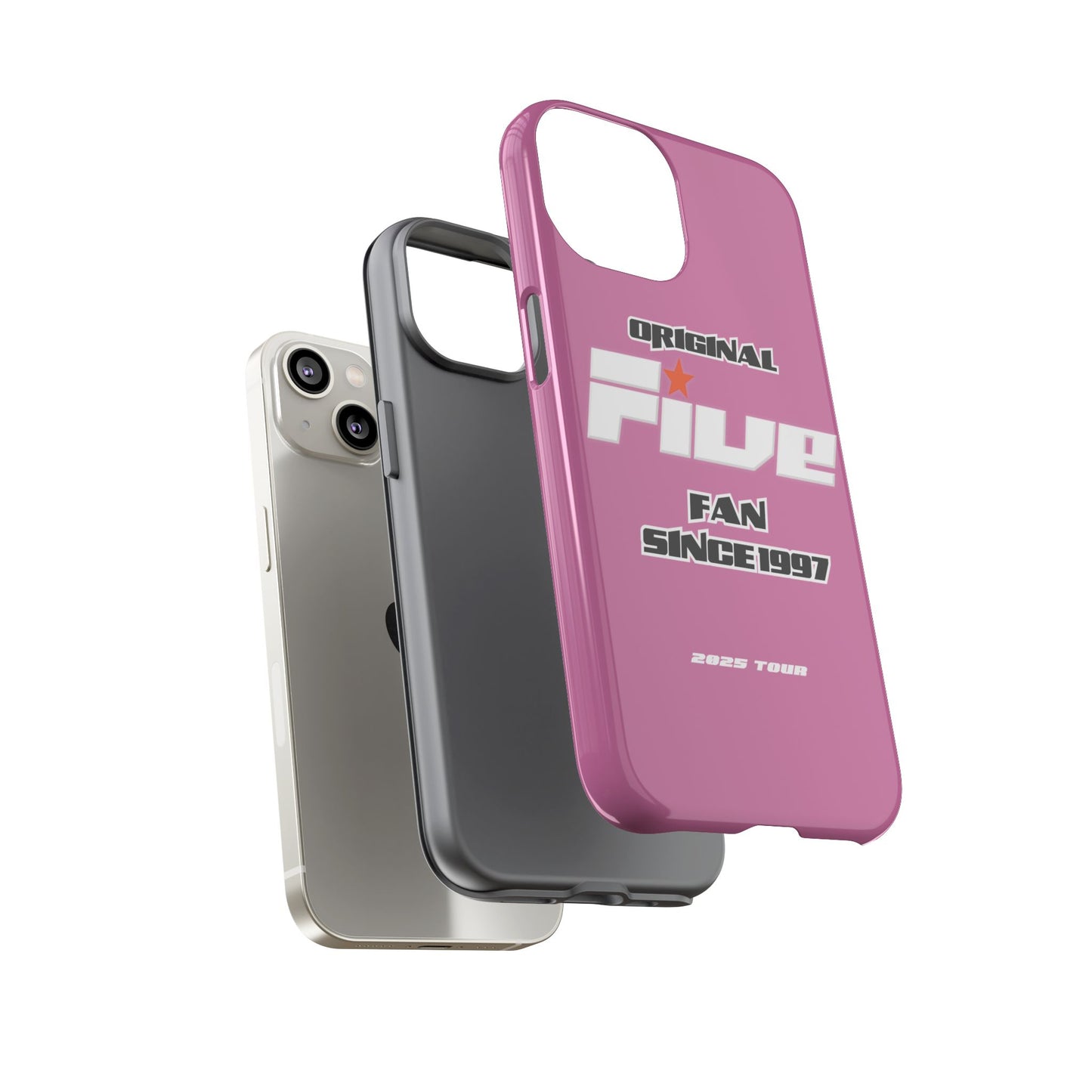 Original Five Fan Tough Case - 2025 Tour Edition unofficial Five boyband 5ive merchandise