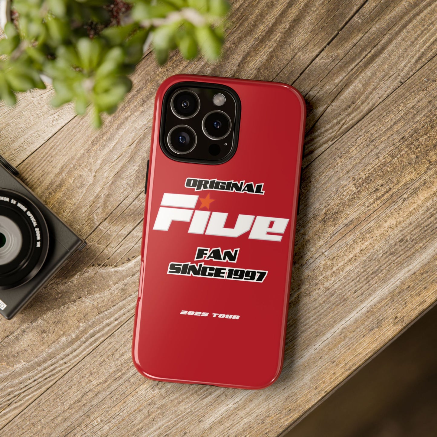 Original Five Fan Tough Case - 2025 Tour Edition unofficial Five boyband 5ive merchandise