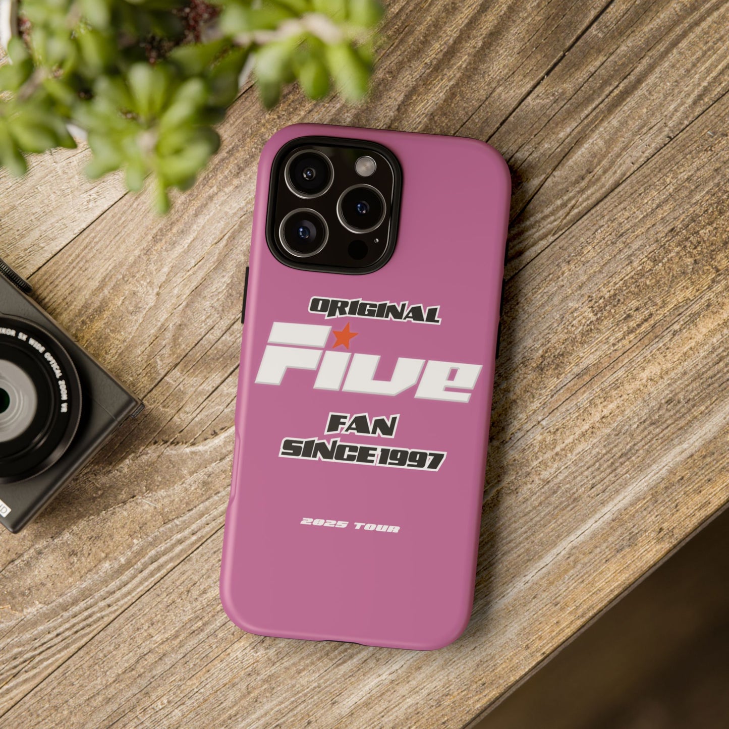 Original Five Fan Tough Case - 2025 Tour Edition unofficial Five boyband 5ive merchandise