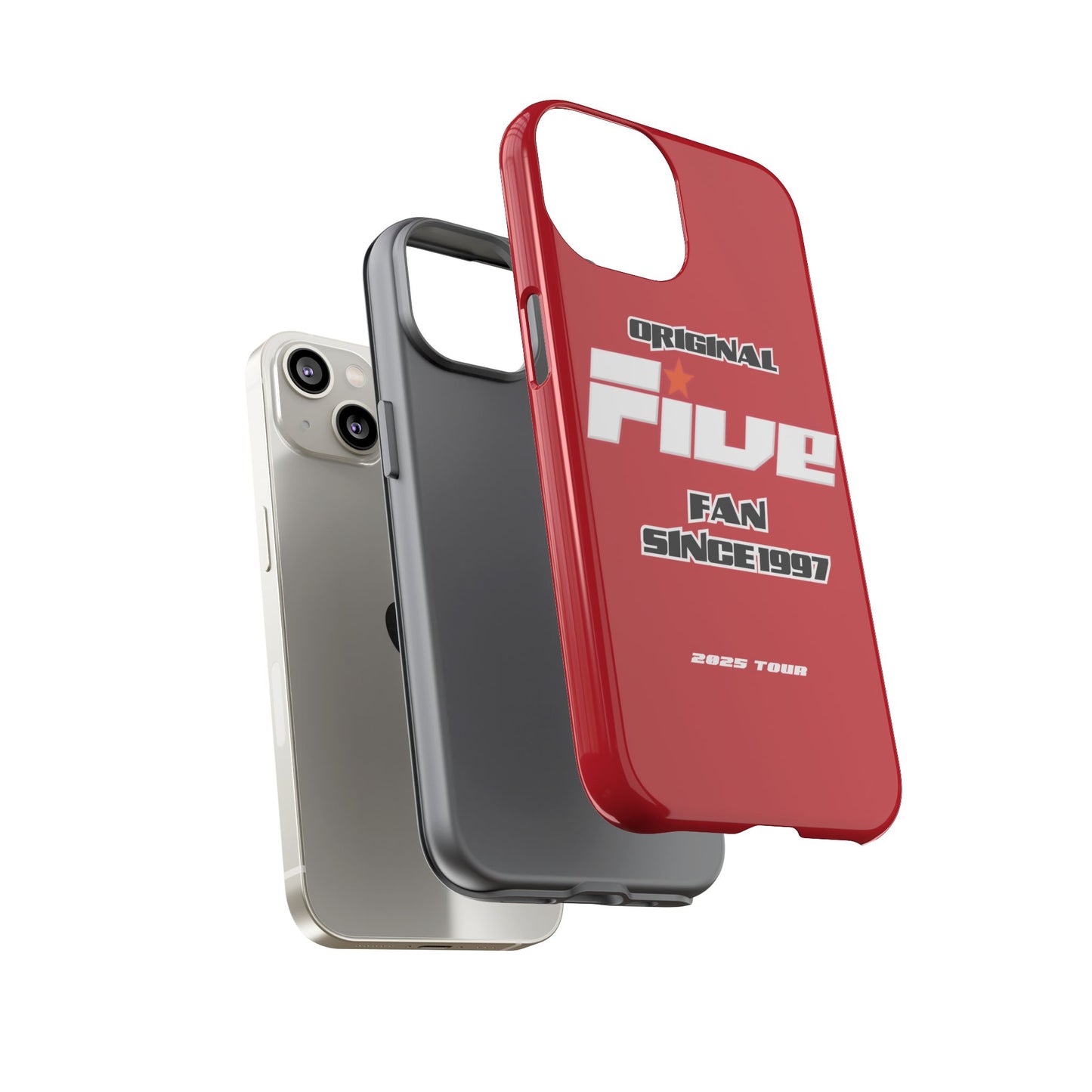 Original Five Fan Tough Case - 2025 Tour Edition unofficial Five boyband 5ive merchandise