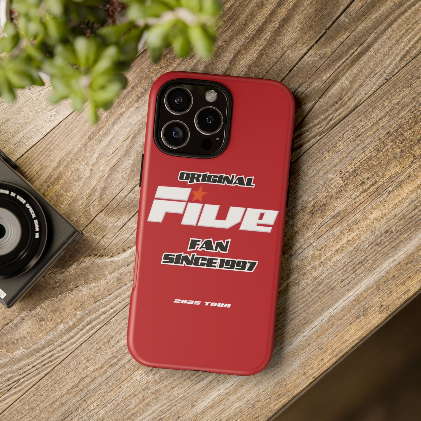Original Five Fan Tough Case - 2025 Tour Edition unofficial Five boyband 5ive merchandise
