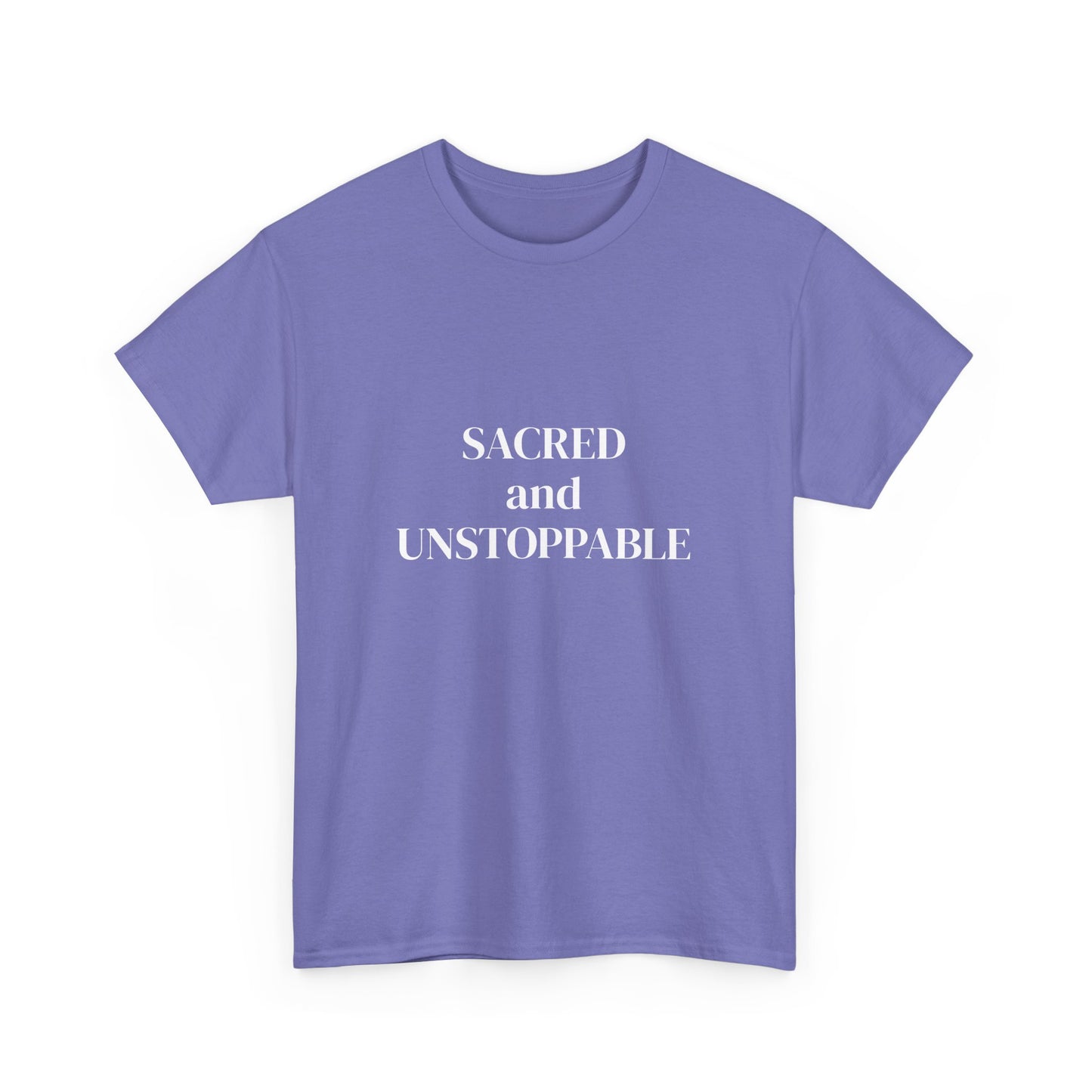 Sacred and Unstoppable, manifested it, Deeply Grounded, Affirmations Tee, Motivational Quote Tee, Everyday Casual Shirt, Spiritual, mindful living empowerment t-shirt