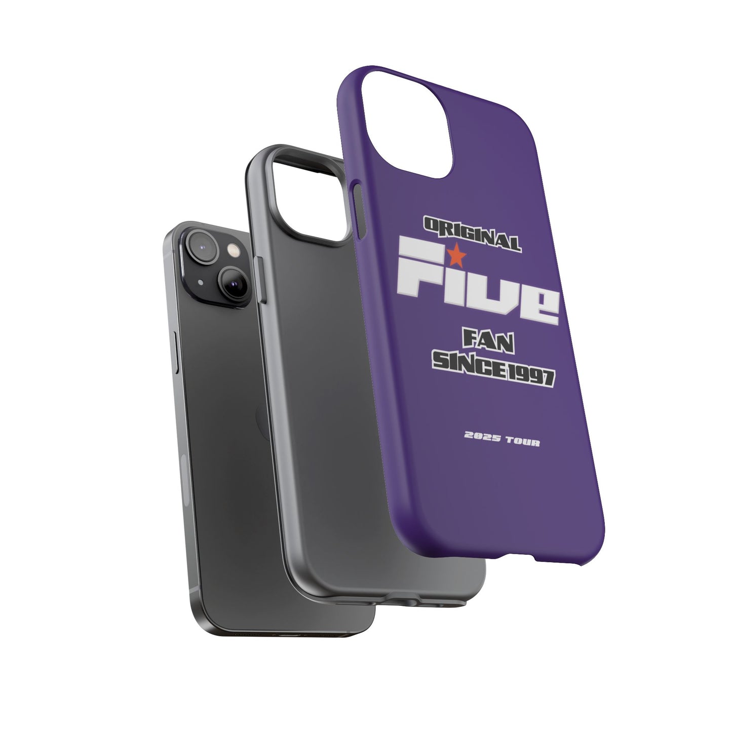 Original Five Fan Tough Case - 2025 Tour Edition unofficial Five boyband 5ive merchandise