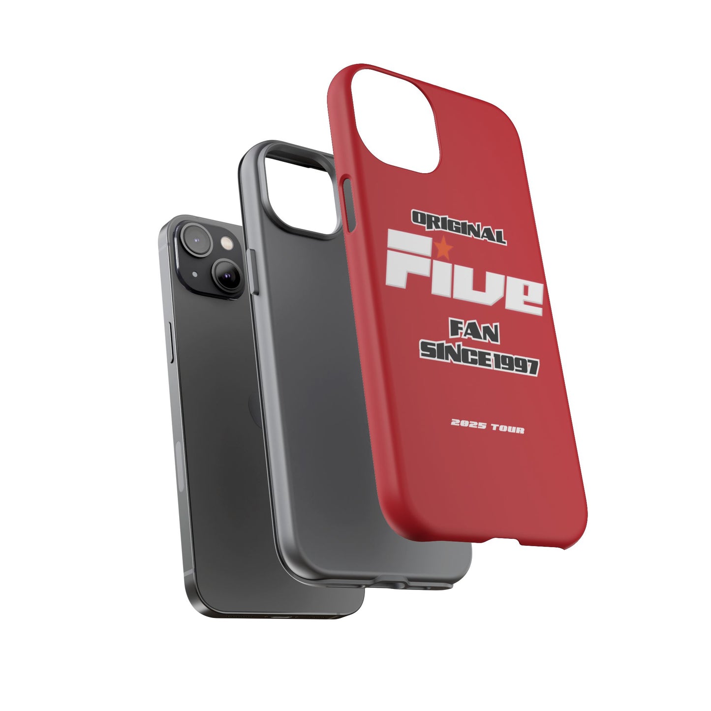 Original Five Fan Tough Case - 2025 Tour Edition unofficial Five boyband 5ive merchandise
