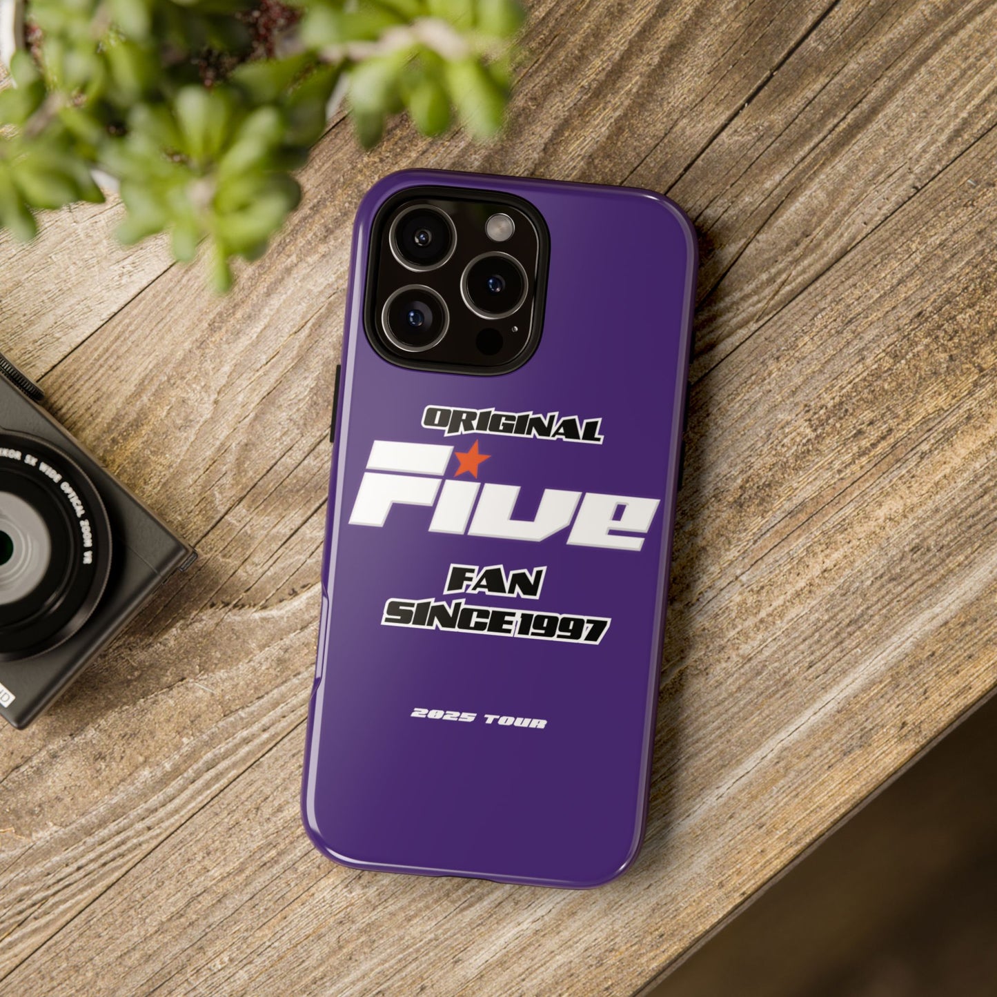 Original Five Fan Tough Case - 2025 Tour Edition unofficial Five boyband 5ive merchandise