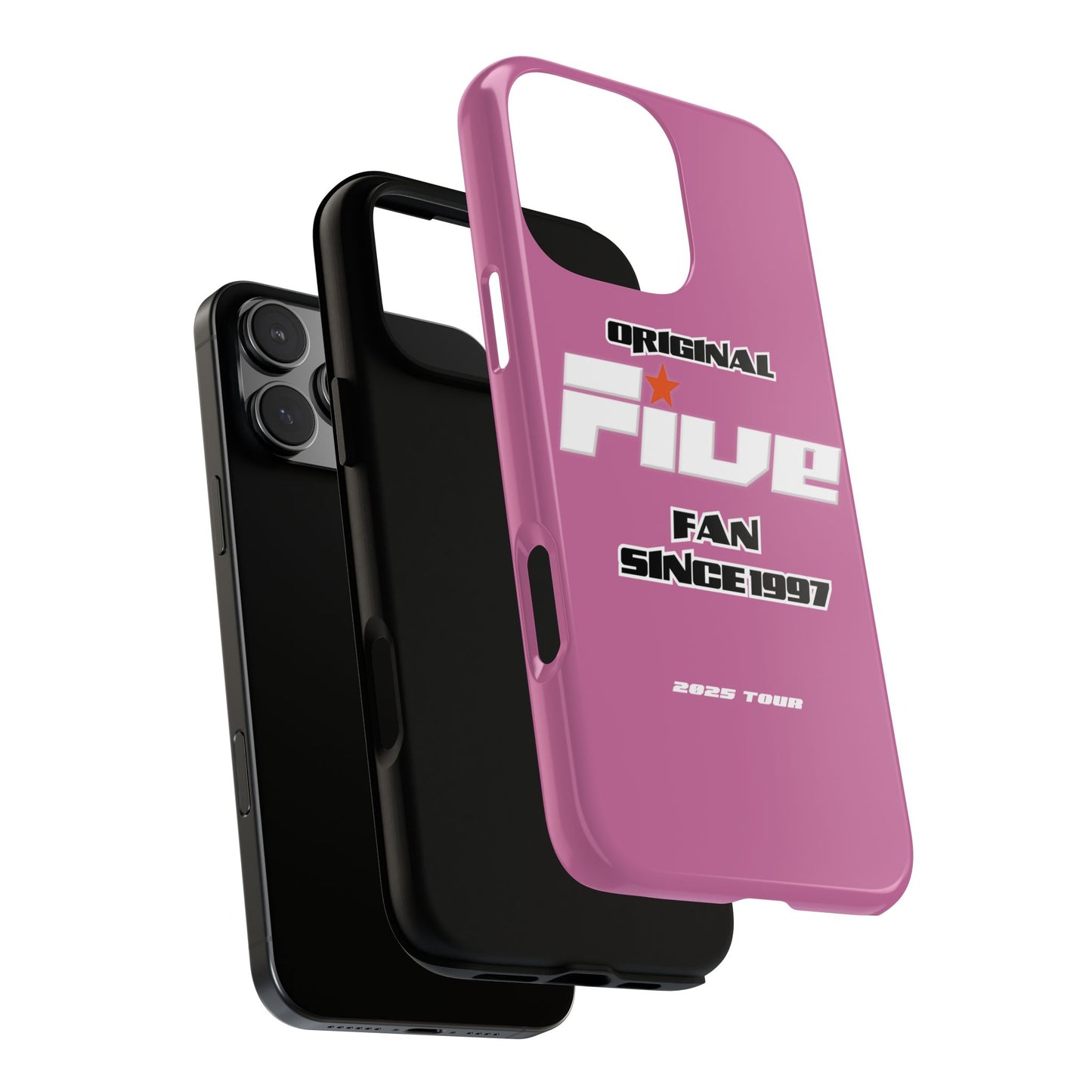 Original Five Fan Tough Case - 2025 Tour Edition unofficial Five boyband 5ive merchandise